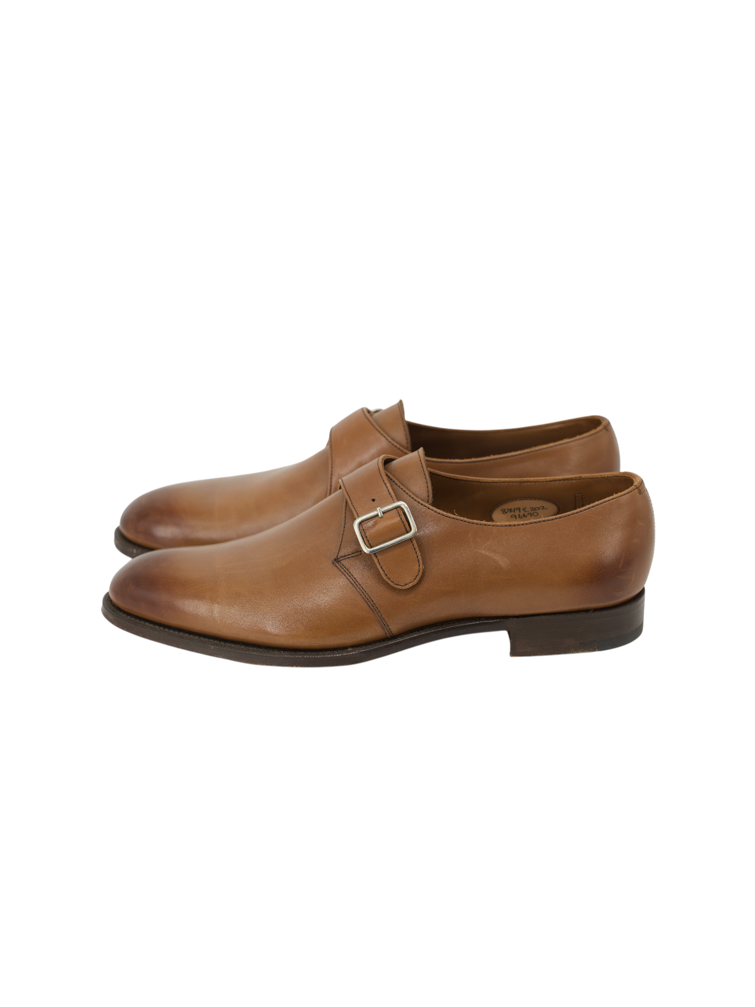 Edward Green Cognac Brown Ealing Calfleather Single Monk Shoes