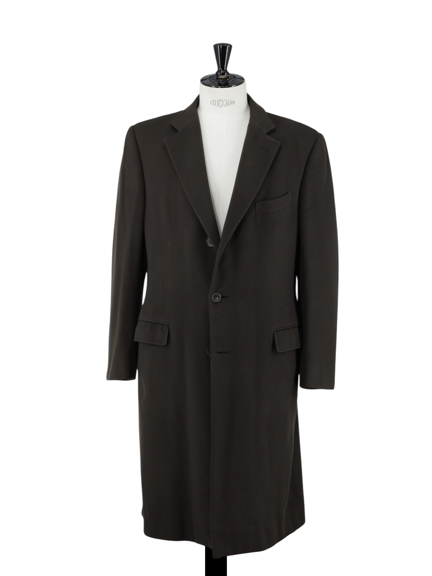 Ermenegildo Zegna Chocolate Brown Pure Cashmere Roma Overcoat