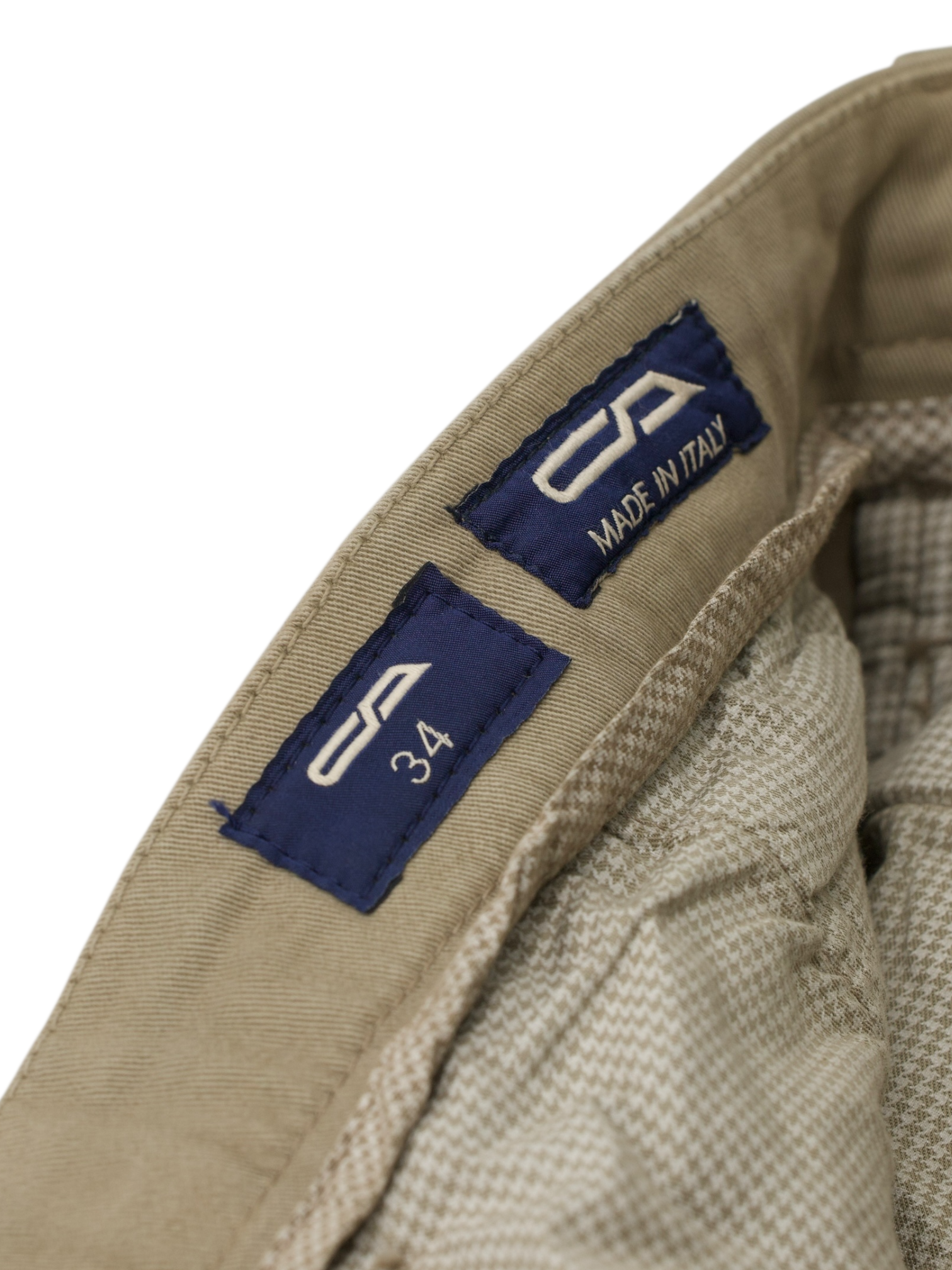 Cesare Attolini Khaki Cotton "201" Dress Chino