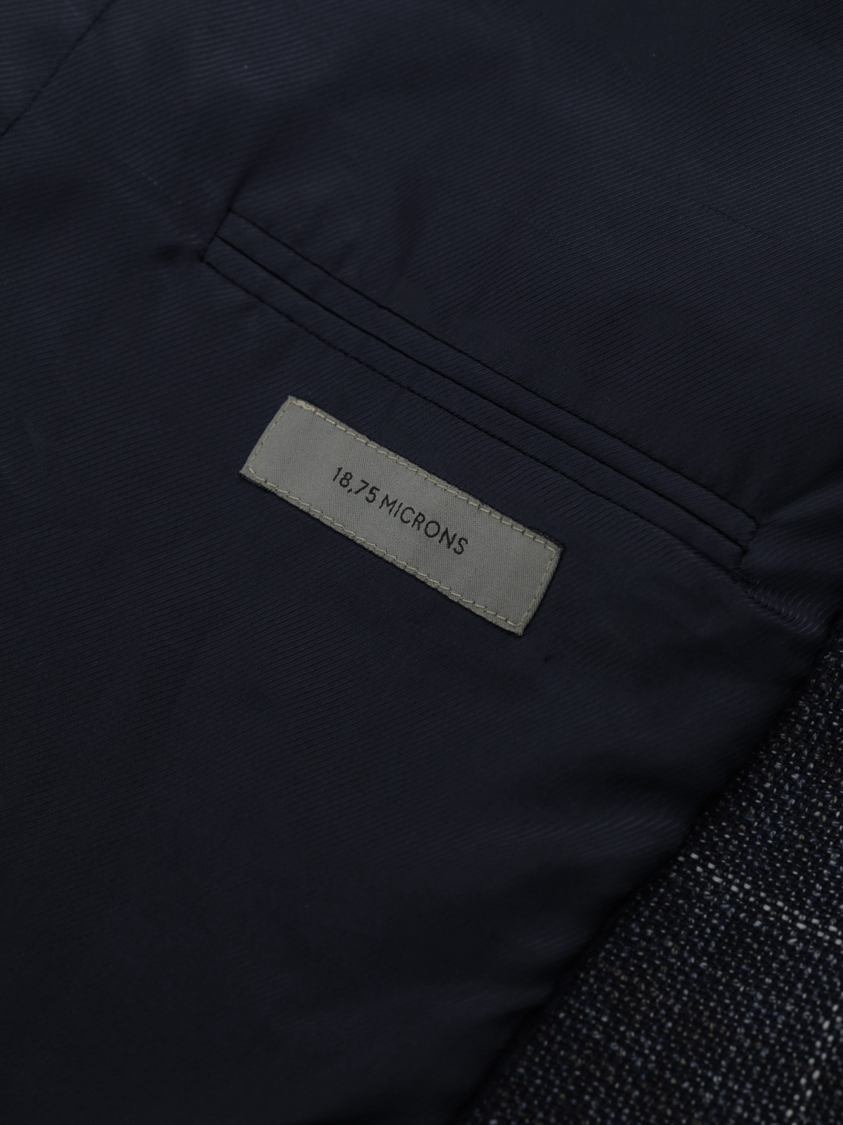 Corneliani Blue Wool Micro-Pattern Windowpane Gate Jacket