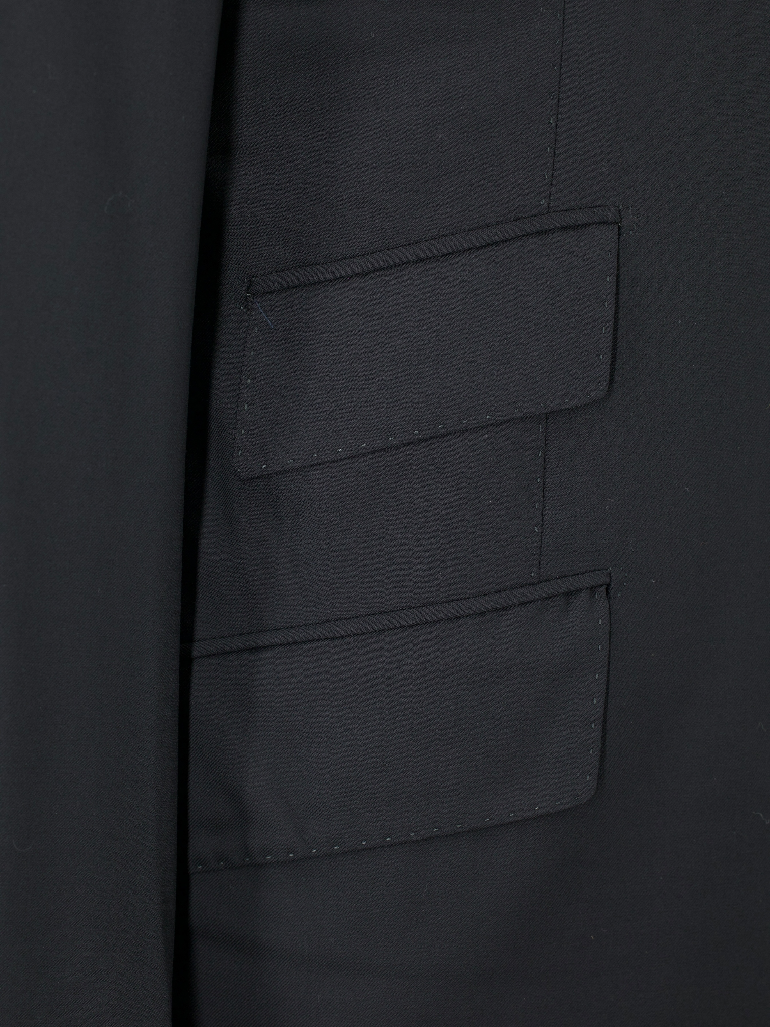 Cesare Attolini Black Super 130's Twill Suit