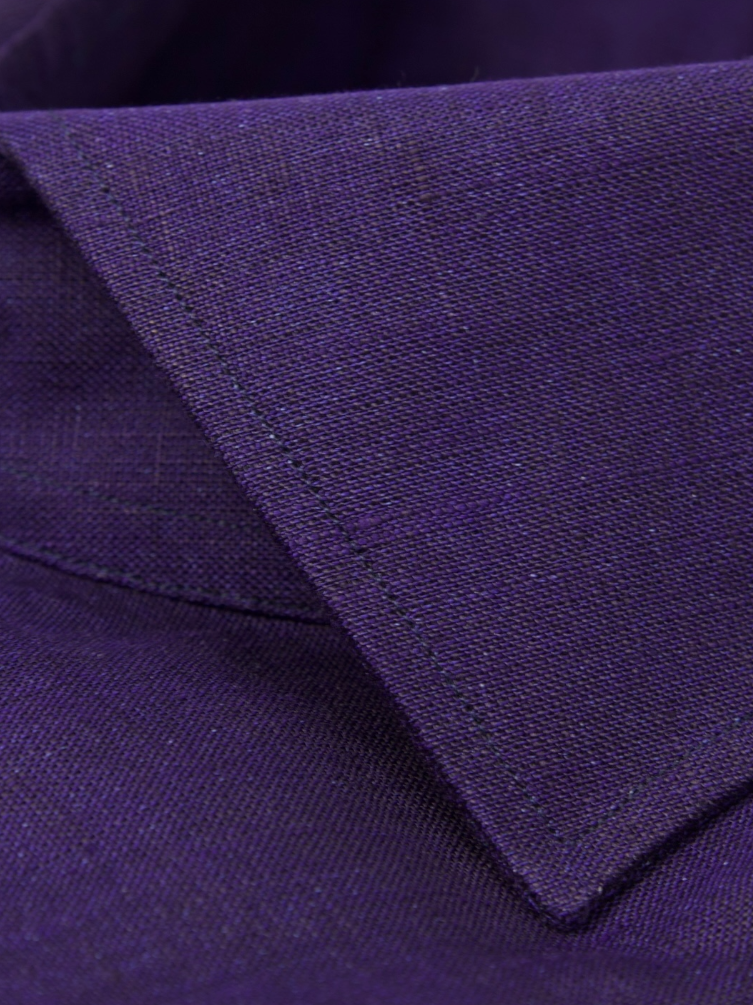 Emanuele Maffeis Dark Purple Linen Shirt