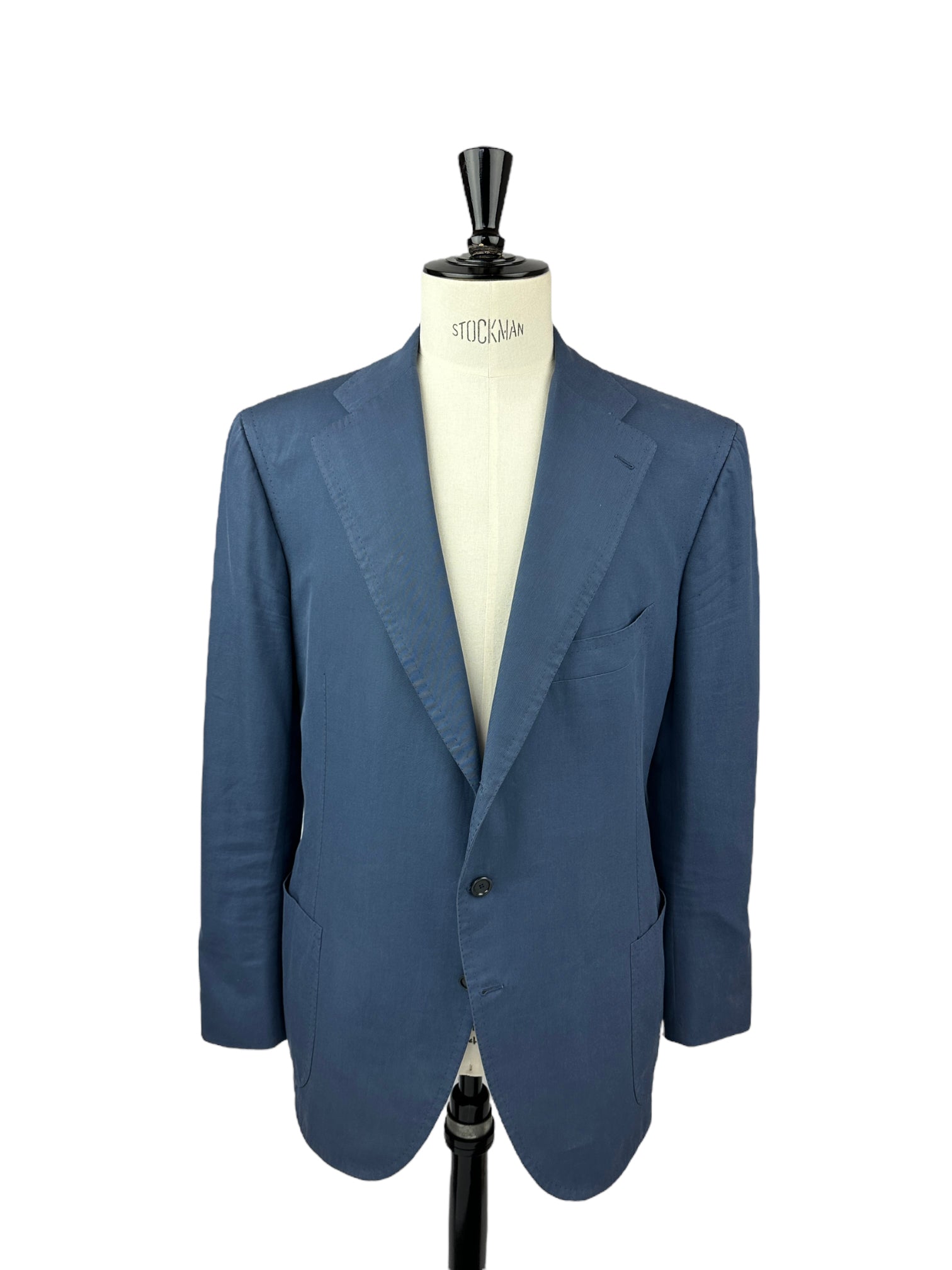 Cesare Attolini denimblauw katoenen kasjmier pak