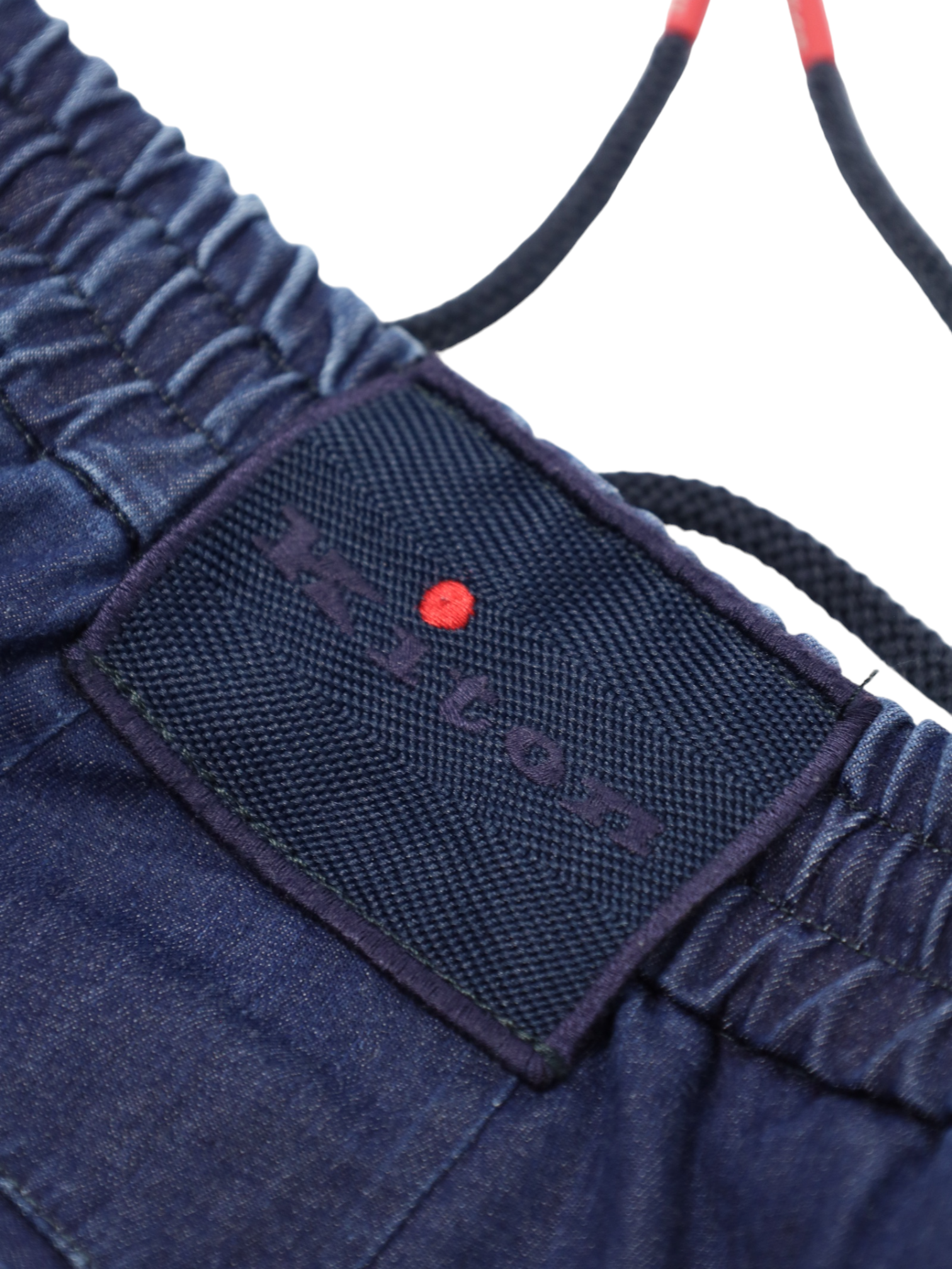 Kiton Blue Denim Drawstring Trousers