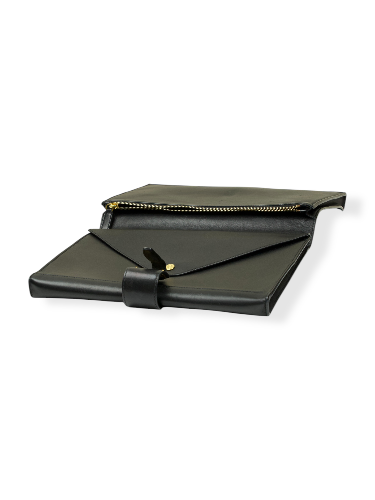 Tom Ford Black Calfskin Leather Briefcase