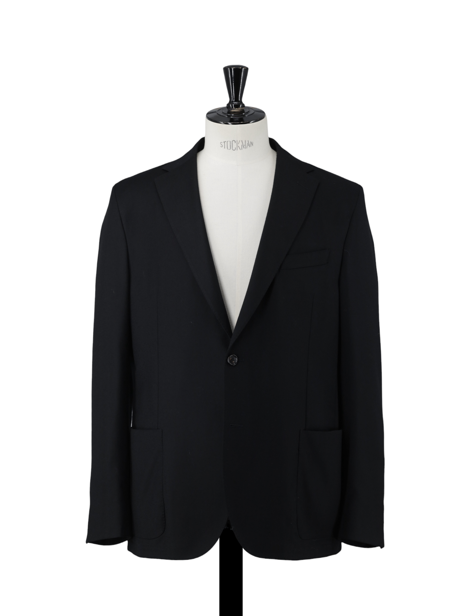 Corneliani Black Jersey-Knitted Wool Machine-Washable Suit