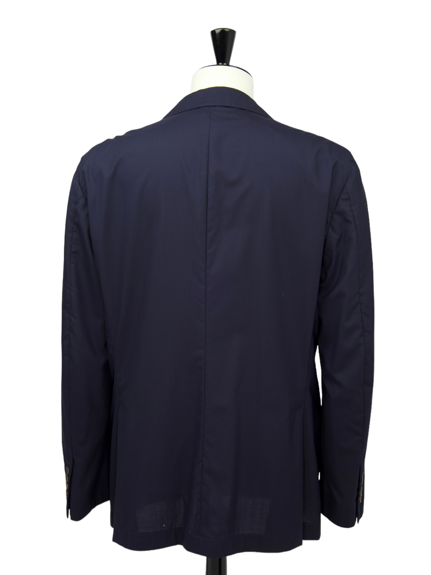 Brunello Cucinelli Navy Wool & Silk Unconstructed Jacket