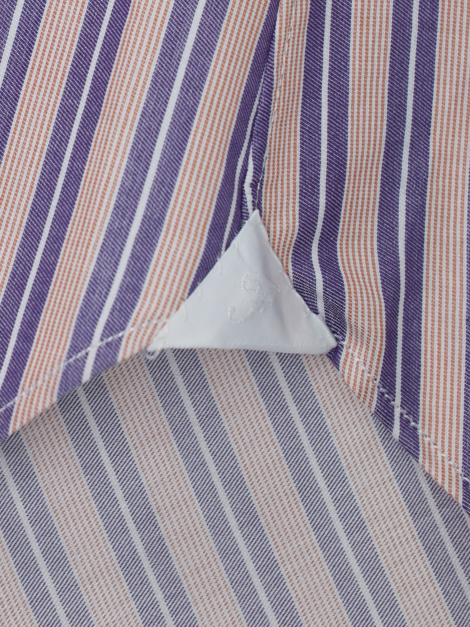 Finamore Pink & Lavender Cotton Multi-Pinstripe Shirt