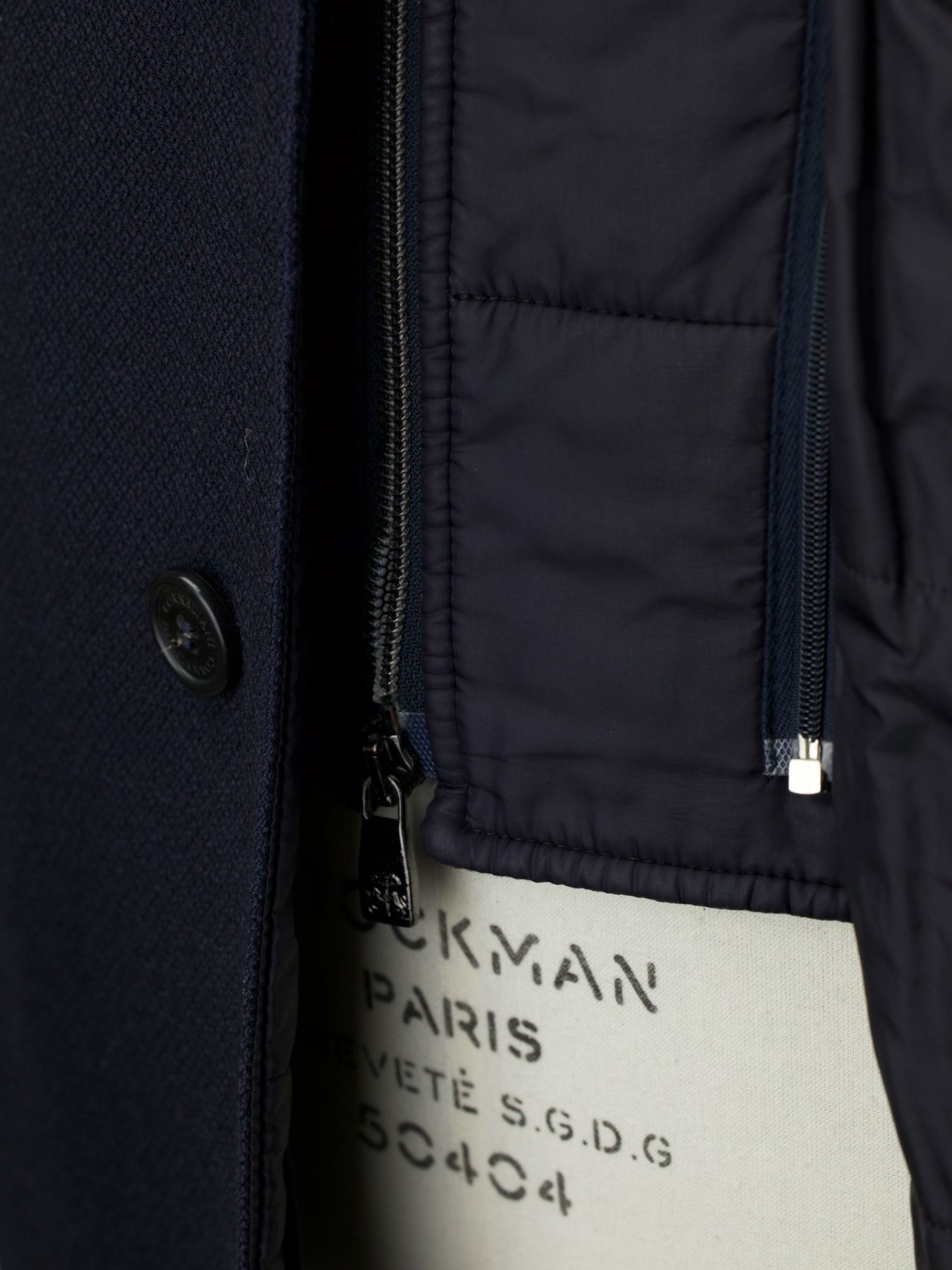 Corneliani ID Navy Extrafine-Wool Weatherproof Overcoat
