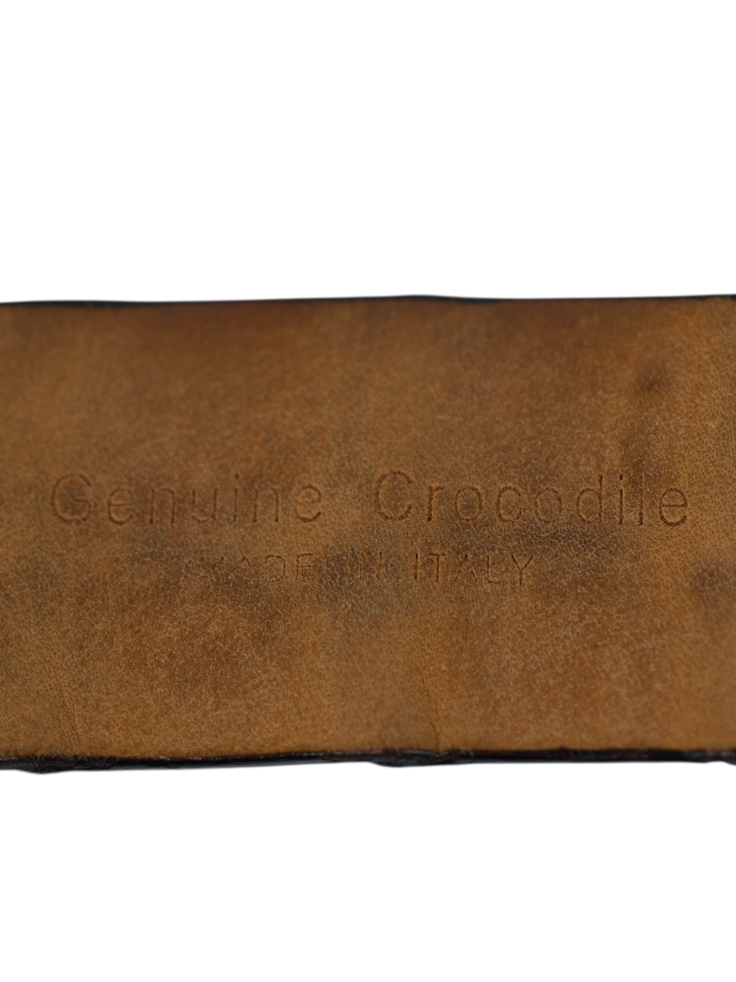D'Amico Dark Blue Genuine Crocodile Leather Belt