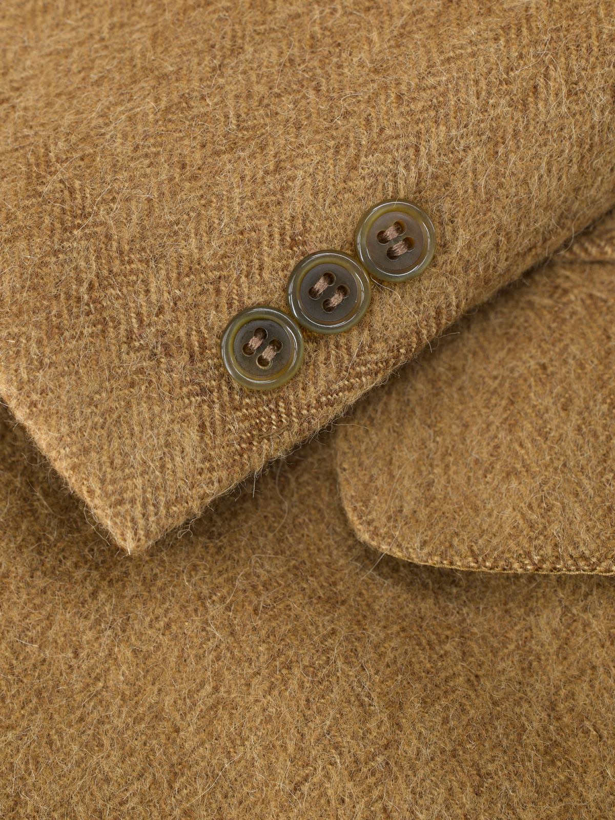 Brioni Caramel Brown Roman-Style Plushy Camel & Wool Jacket
