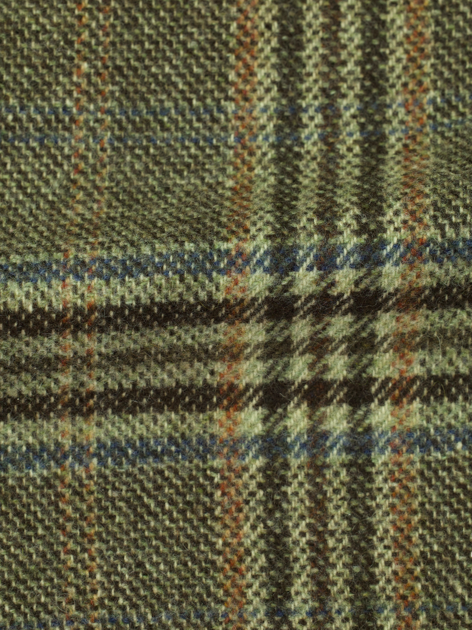 Loro Piana Brown Cashmere Rain Systen Tartan-Check Jacket