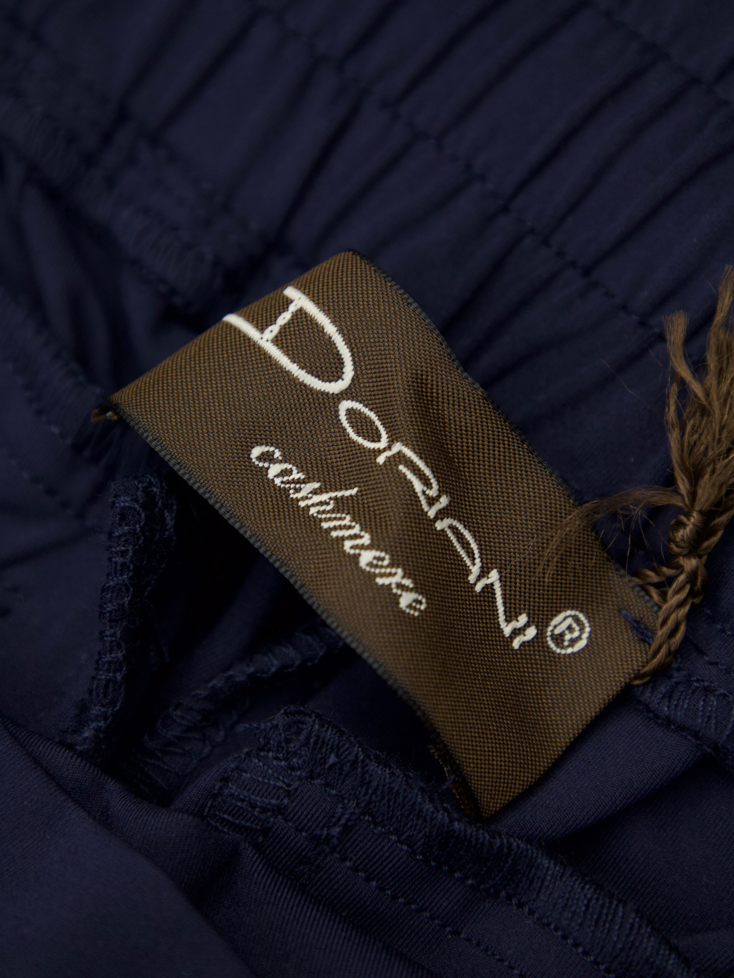 Doriani Cashmere Navy Stretch Trousers