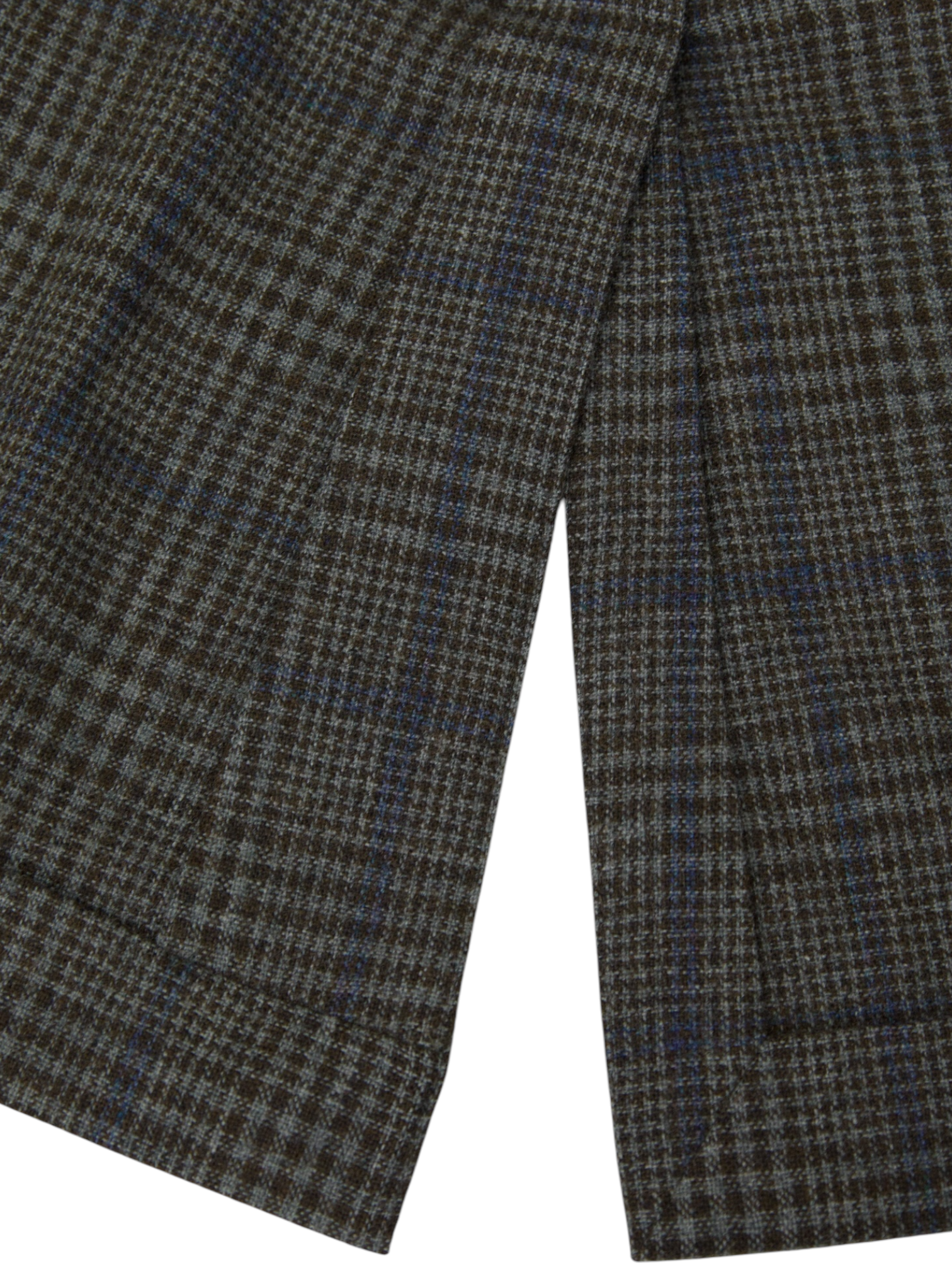 Caruso Grey & Blue Wool & Cashmere Windowpane Jacket