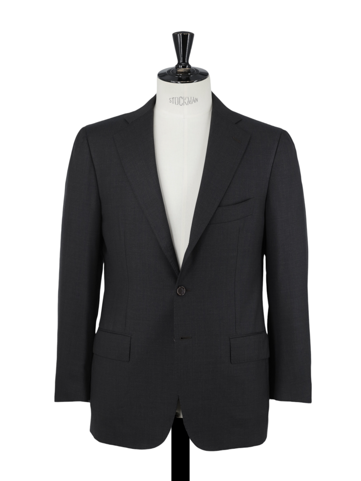 Cesare Attolini Anthracite Super 130's Plain Suit