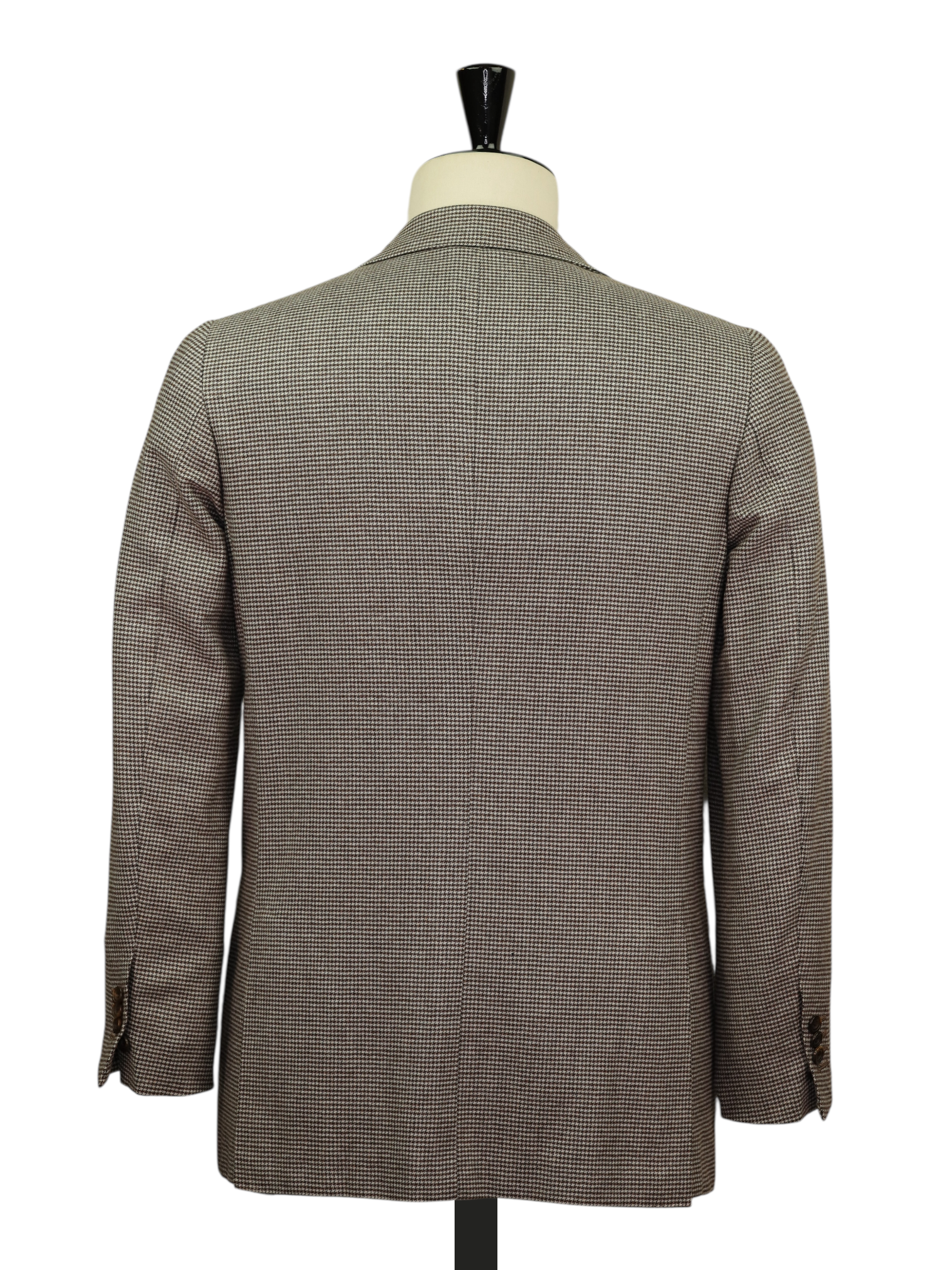 Kiton Light Brown Fine-Wool Puppytooth Jacket