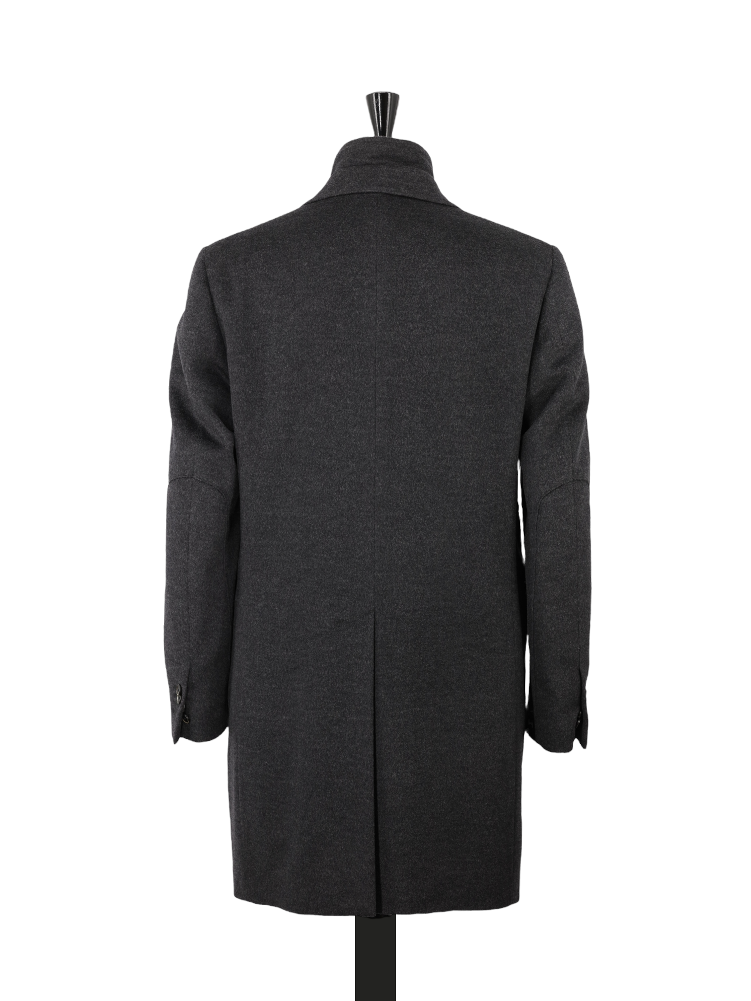 Corneliani ID Grey Extrafine Virgin-Wool Windproof Overcoat