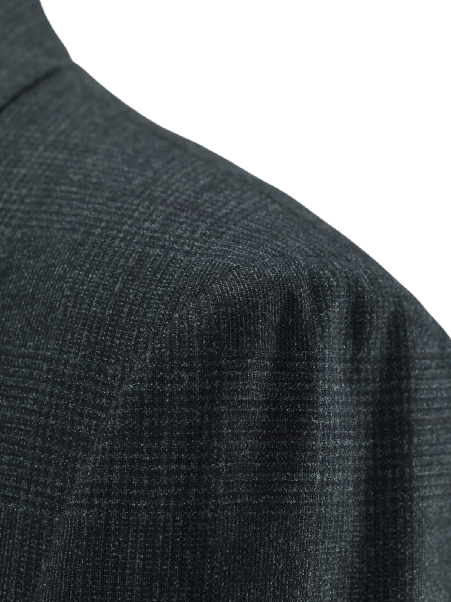 Cesare Attolini Forest Green Wool Double-Breasted Prince of Wales Jacket