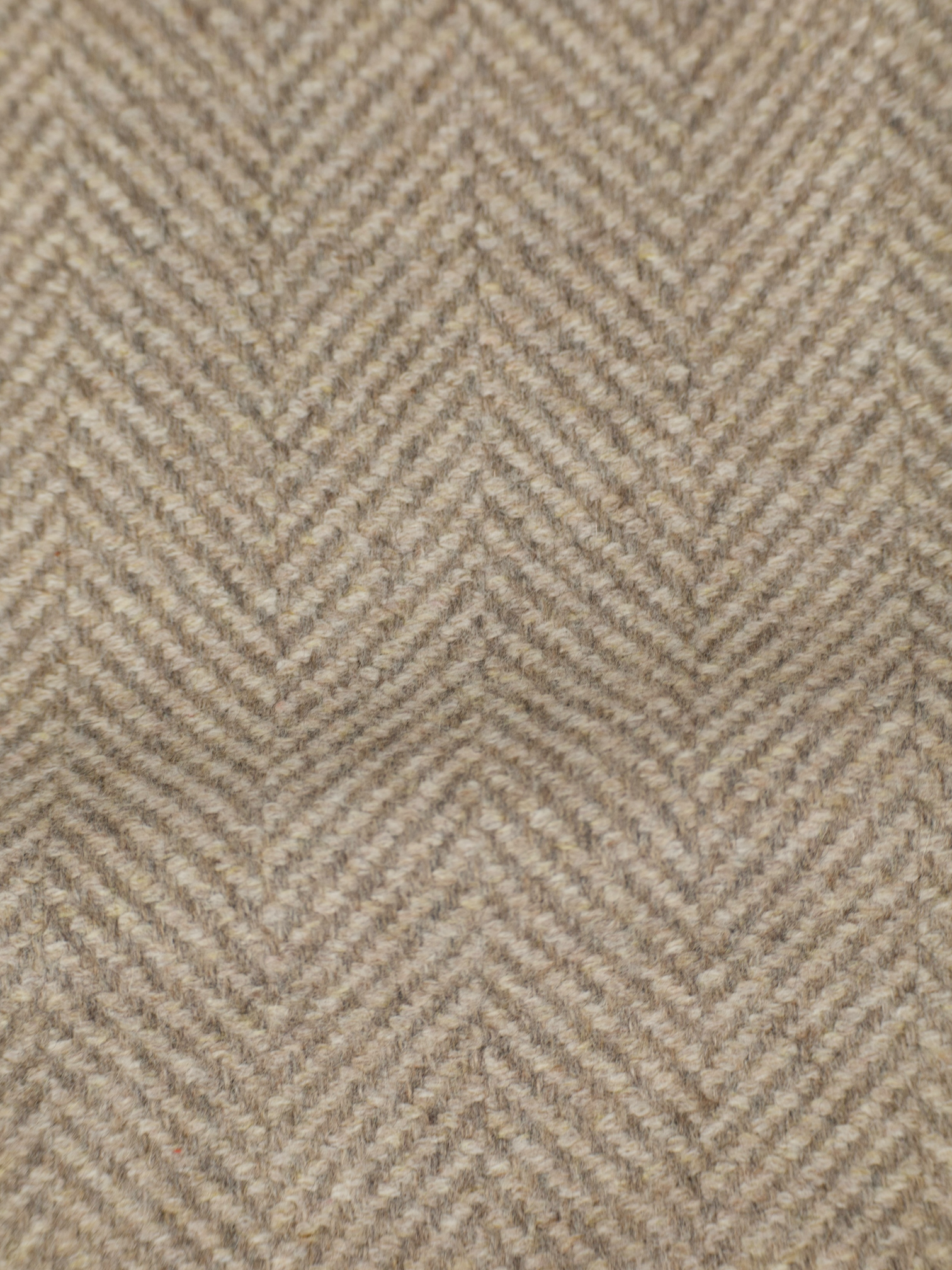 Cesare Attolini Taupe Pure Cashmere Herringbone Sartorial Polo Coat