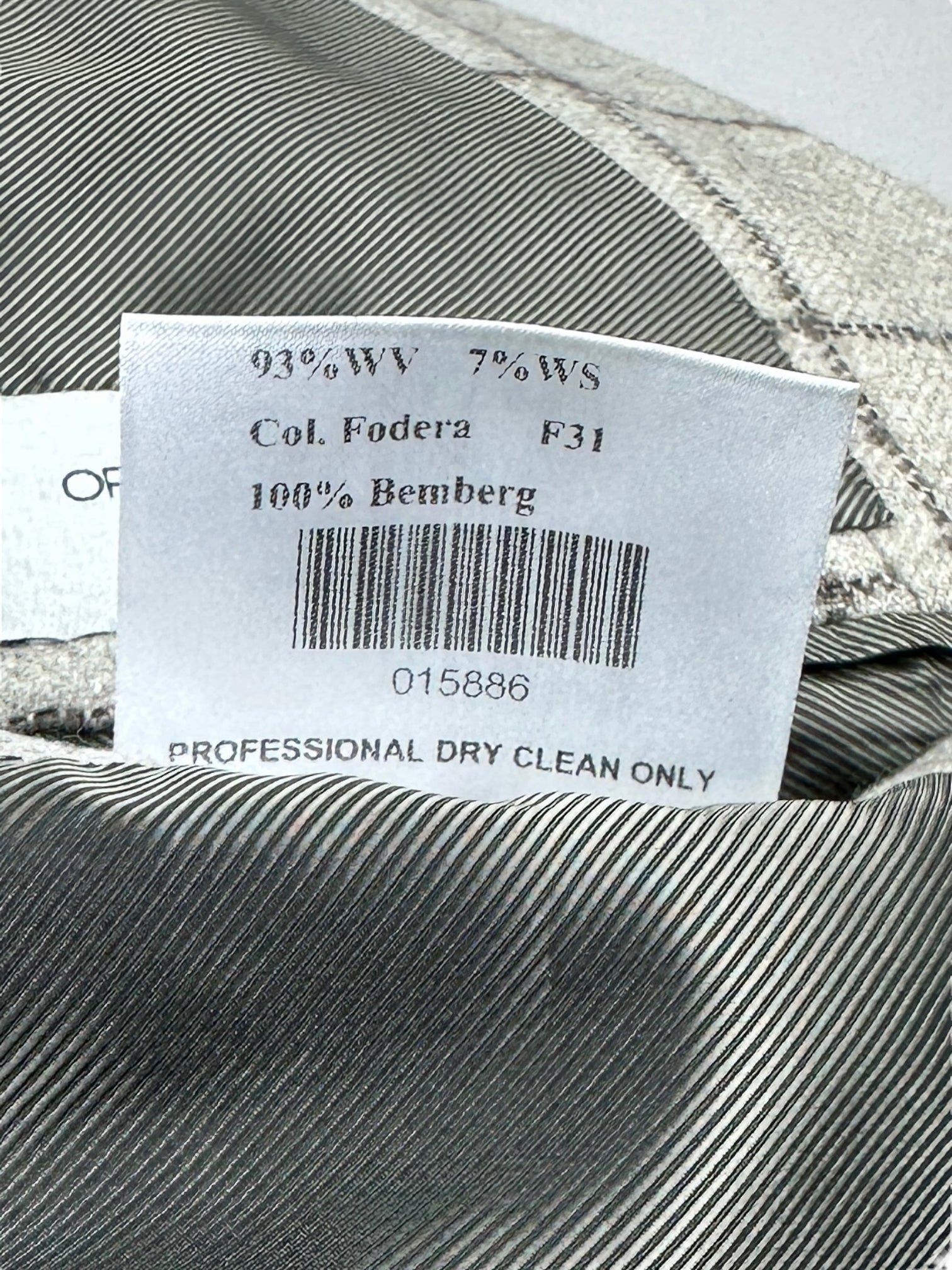Orazio Luciano Taupe Windowpane Jacket