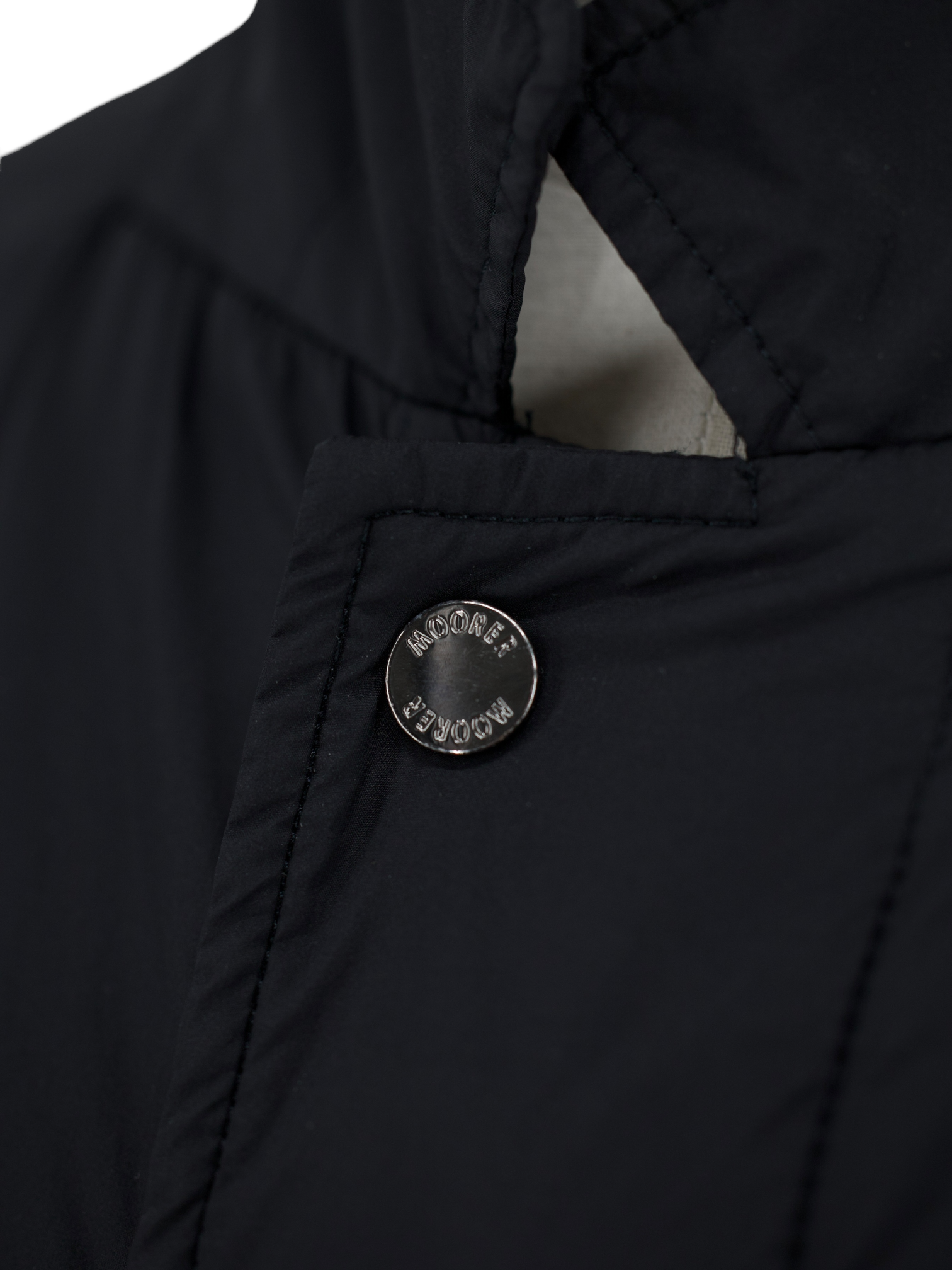 MooRER Black Lightly Padded Vespa Coat