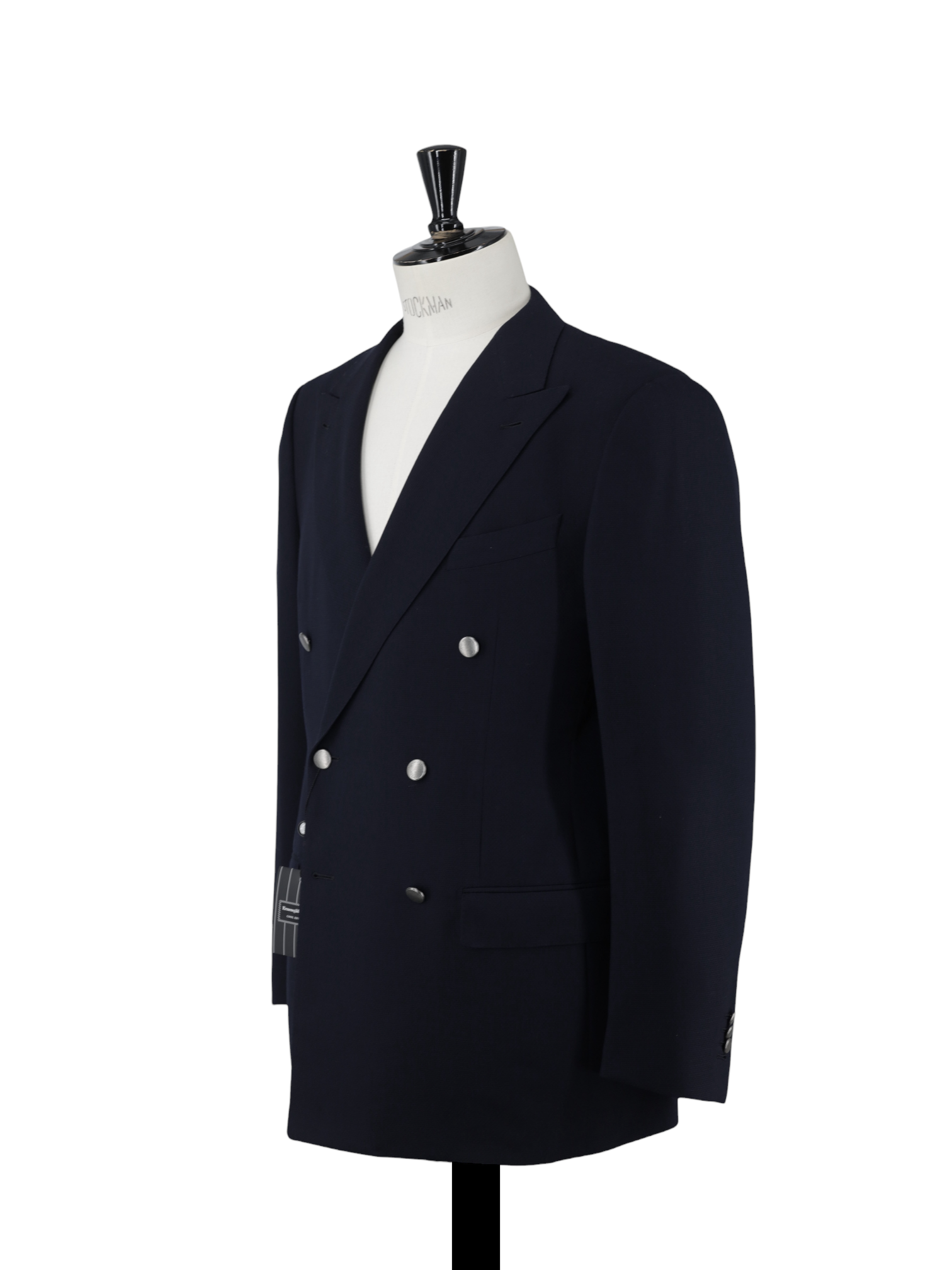 Ermenegildo Zegna Navy Double Breasted "Cool-Effect" Wool Mila Jacket