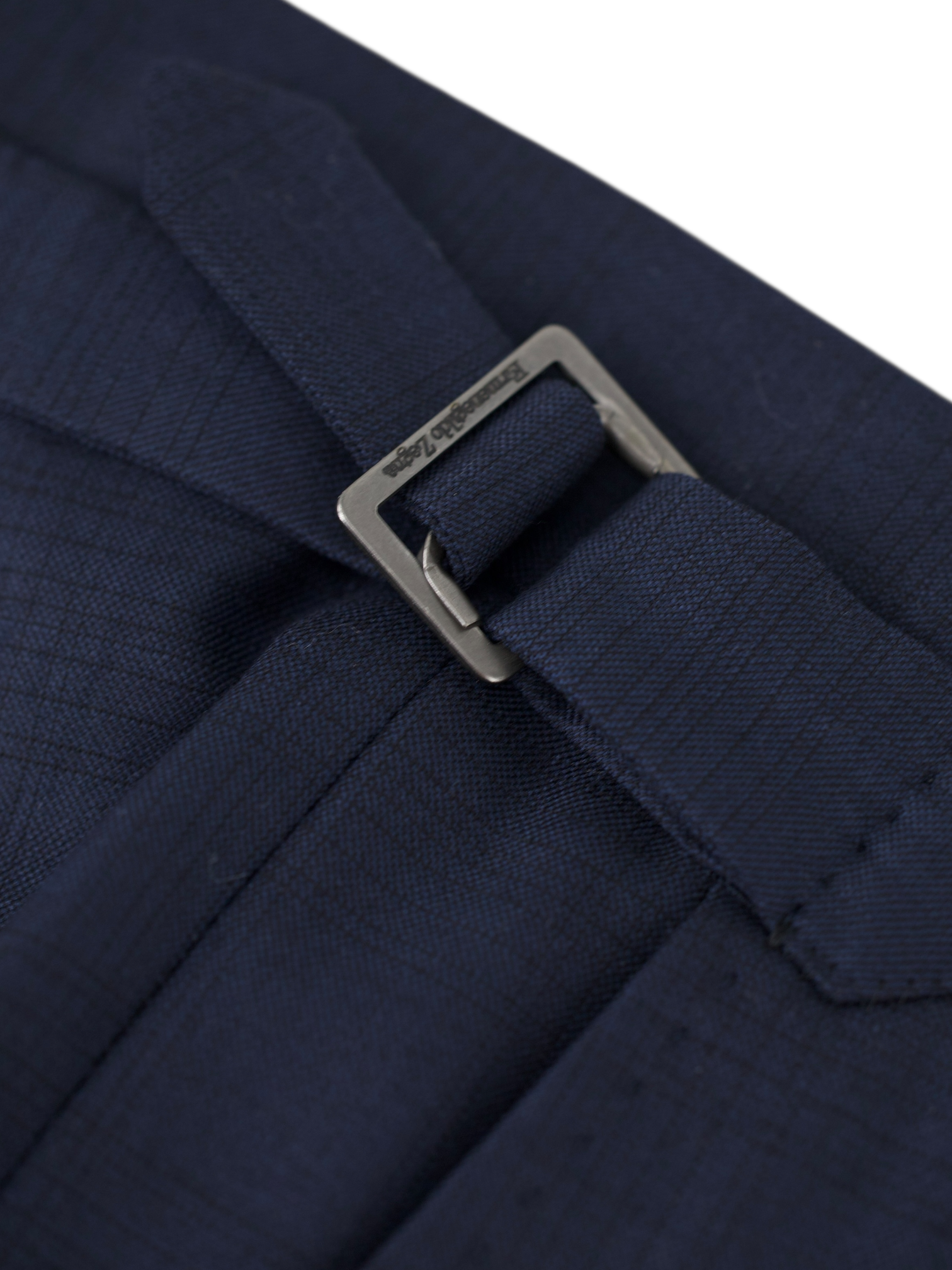 Ermenegildo Zegna Navy 12milmil12 Shadow-Check Milano Suit