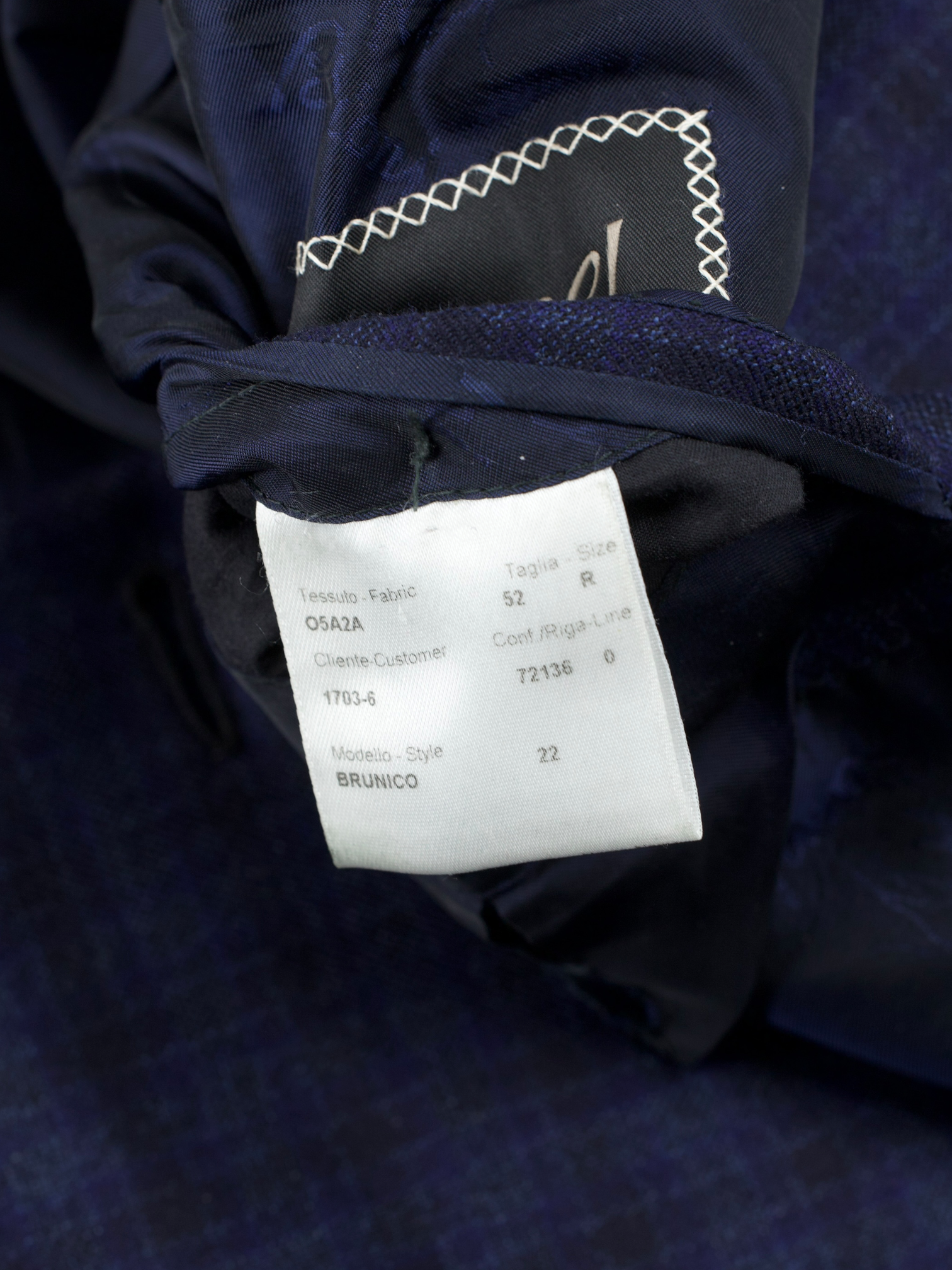 Brioni Dark Blue Brushed-Wool Checkered Brunico jacket