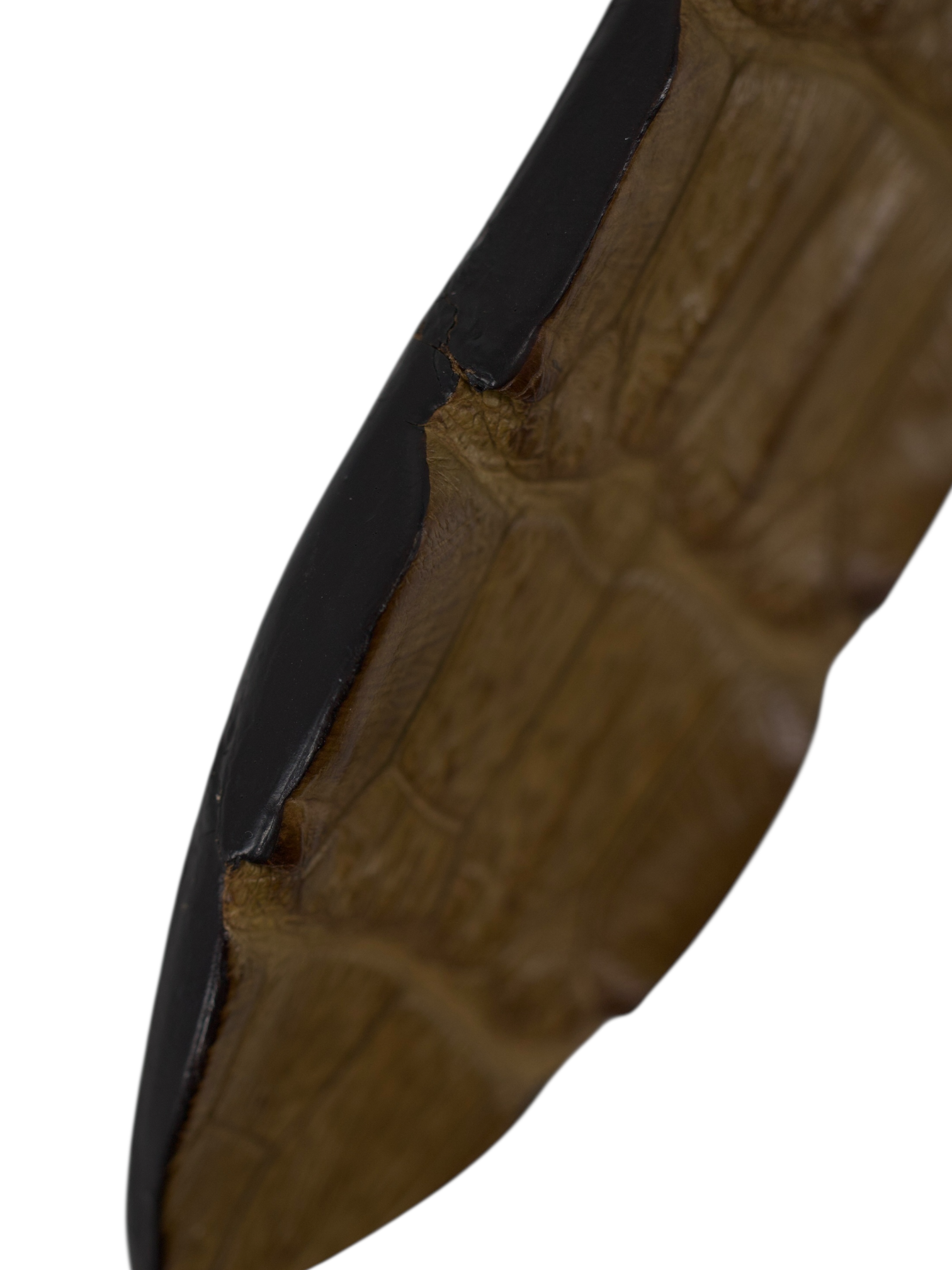 D'Amico Light Brown Genuine Crocodile Leather Belt