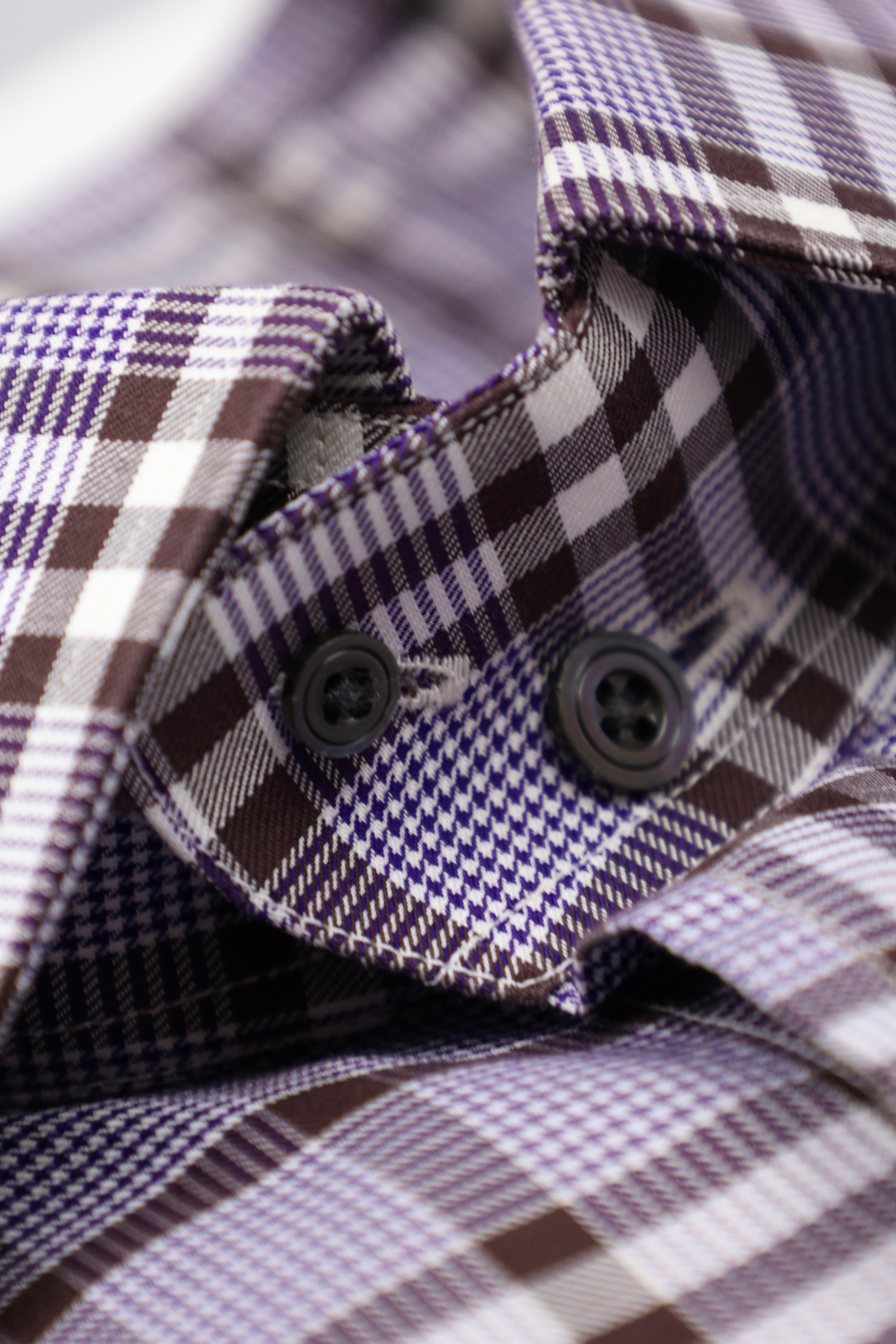 Tom Ford Purple Overcheck Shirt