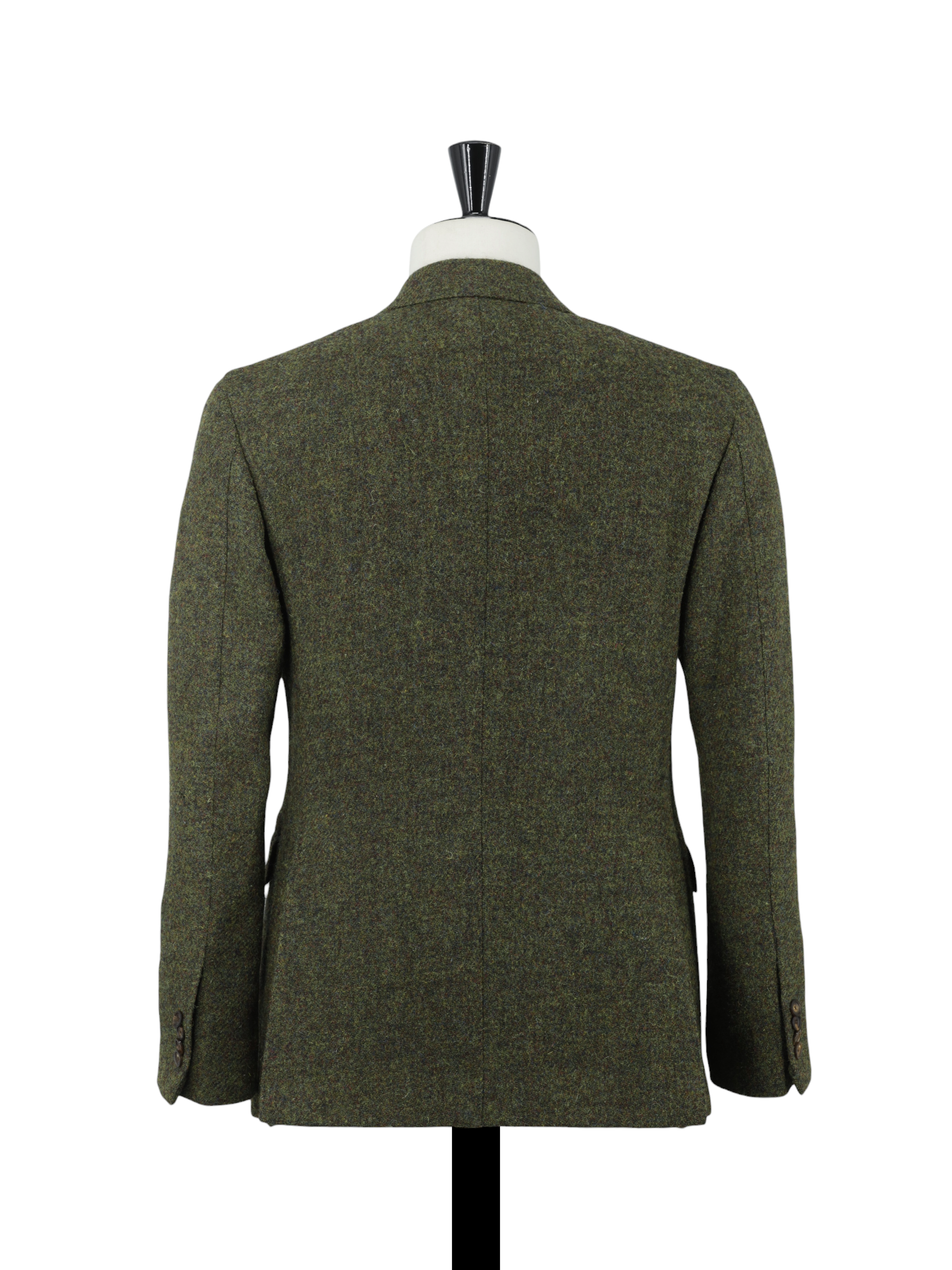 Cifonelli Moss Green & Burgundy Tweed Wool Jacket
