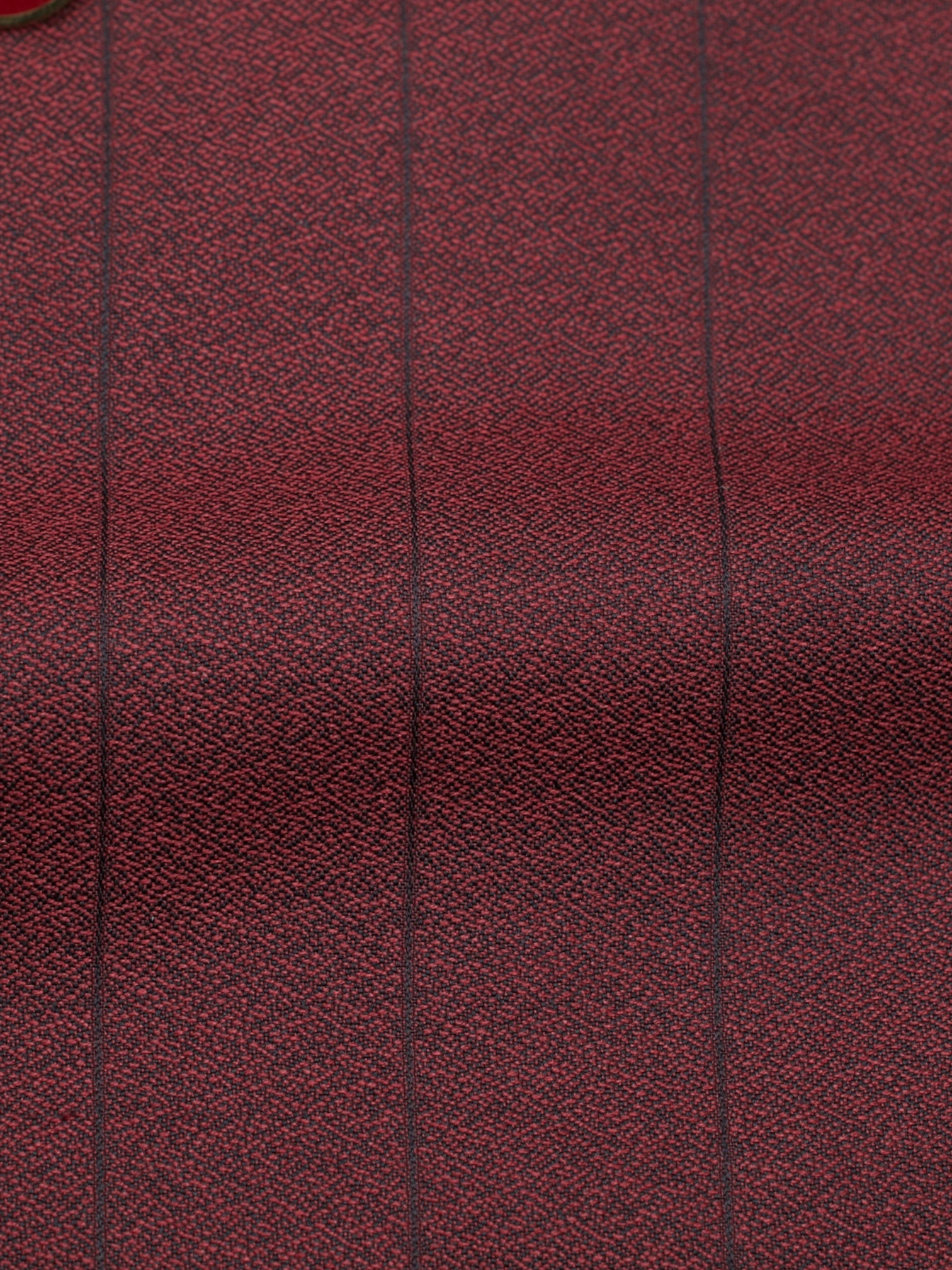 Brioni Wine Red Double Breasted Pure-Silk Pinstripe Jacket