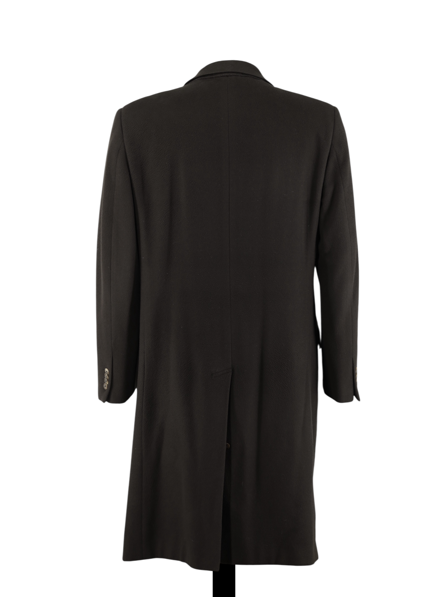 Ermenegildo Zegna Chocolate Brown Pure Cashmere Roma Overcoat