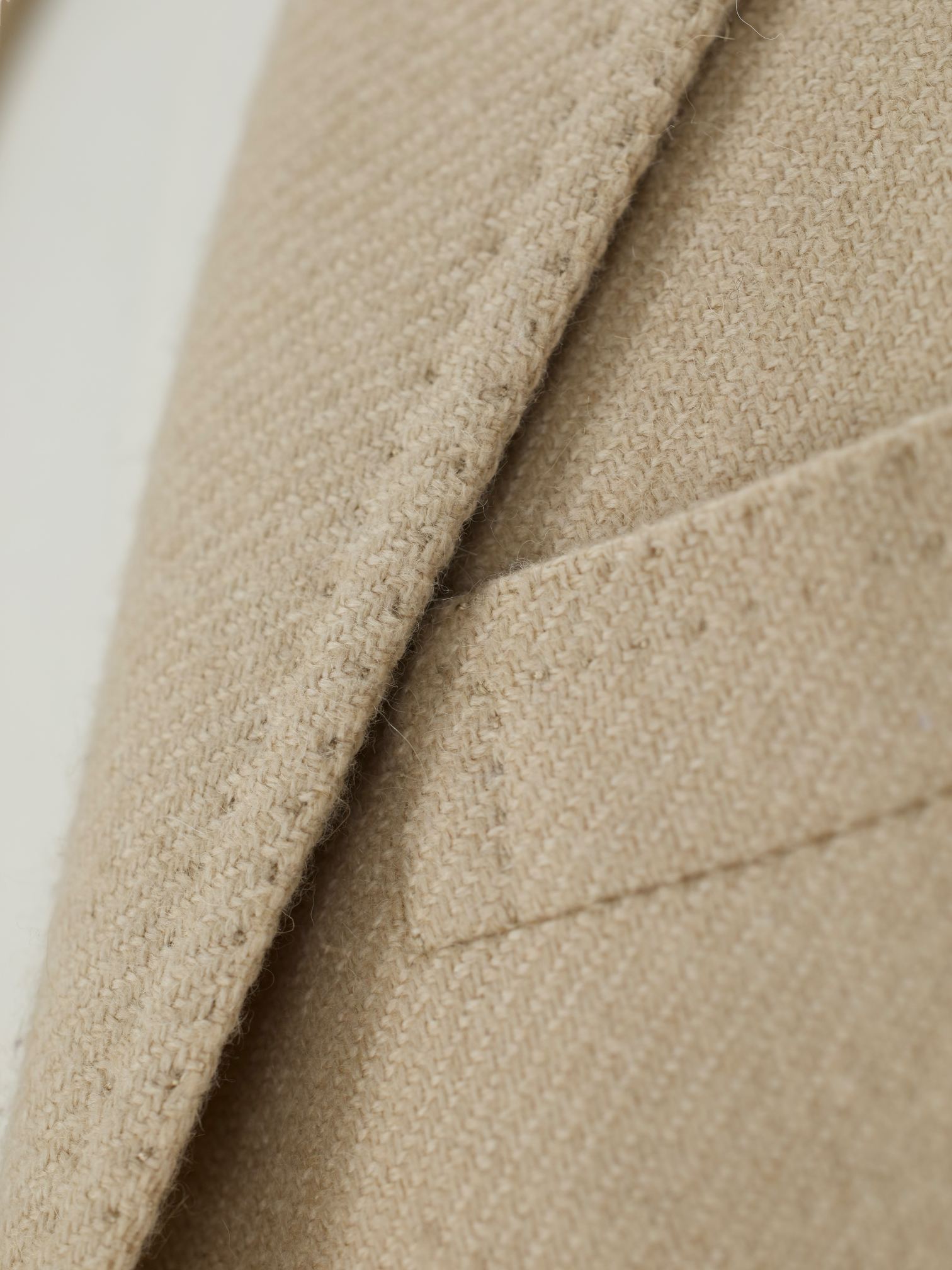 Cesare Attolini Beige Pure Camel Twill Winter Jacket