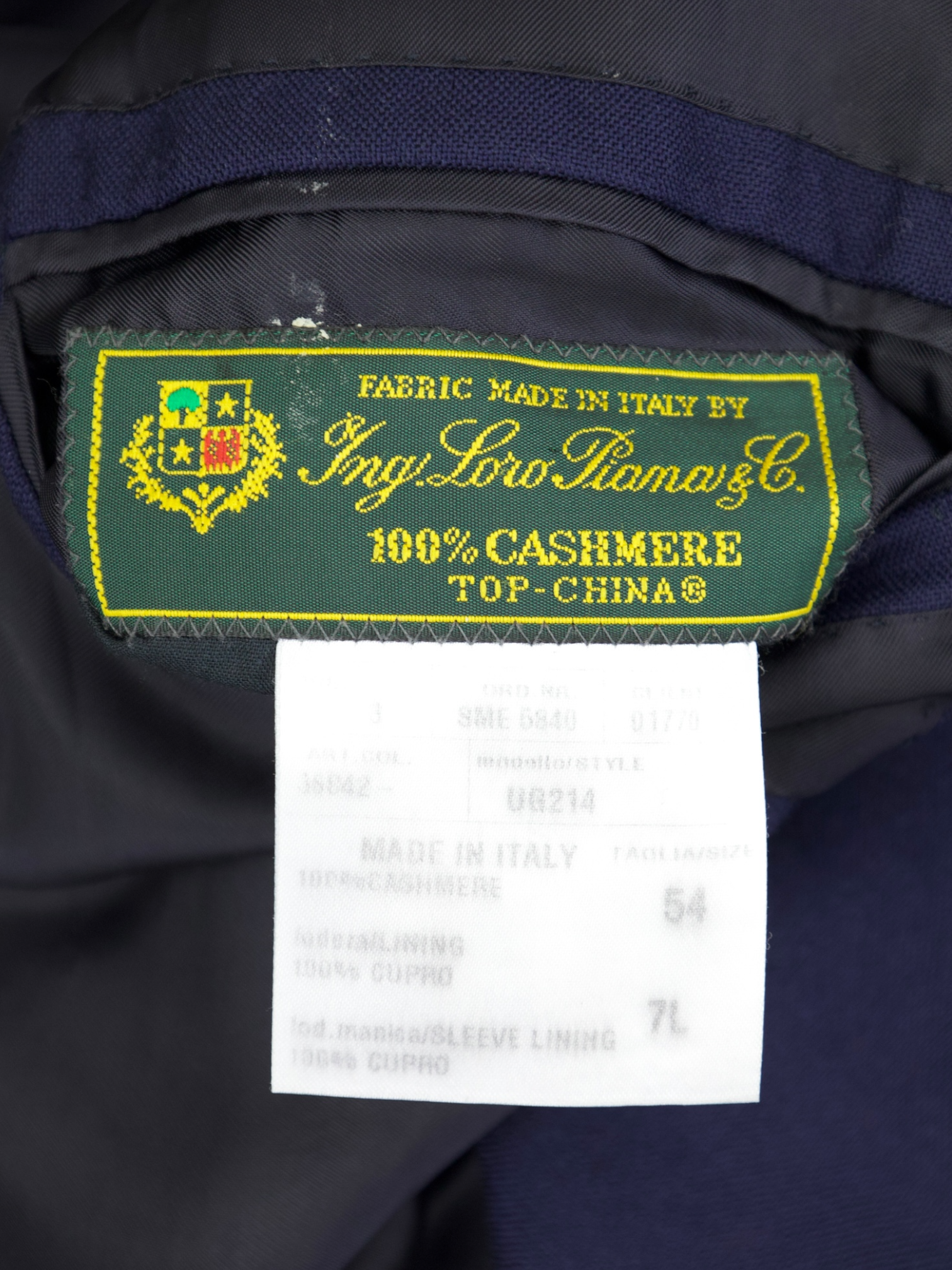 Caruso Marine Blue “Top China” Pure Cashmere Jacket
