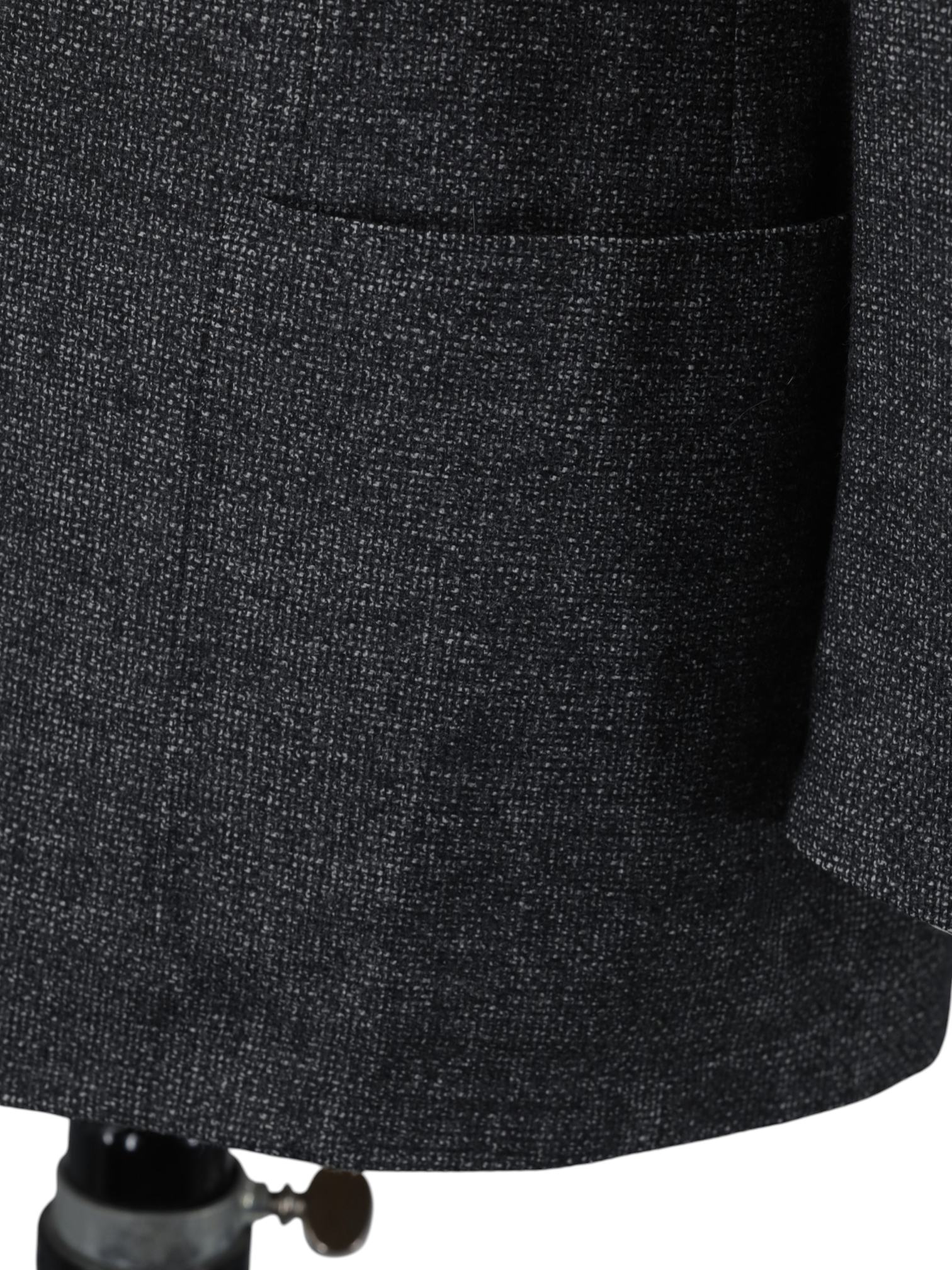 Canali Grey Wool, Cashmere & Silk Micro-Pattern Jacket