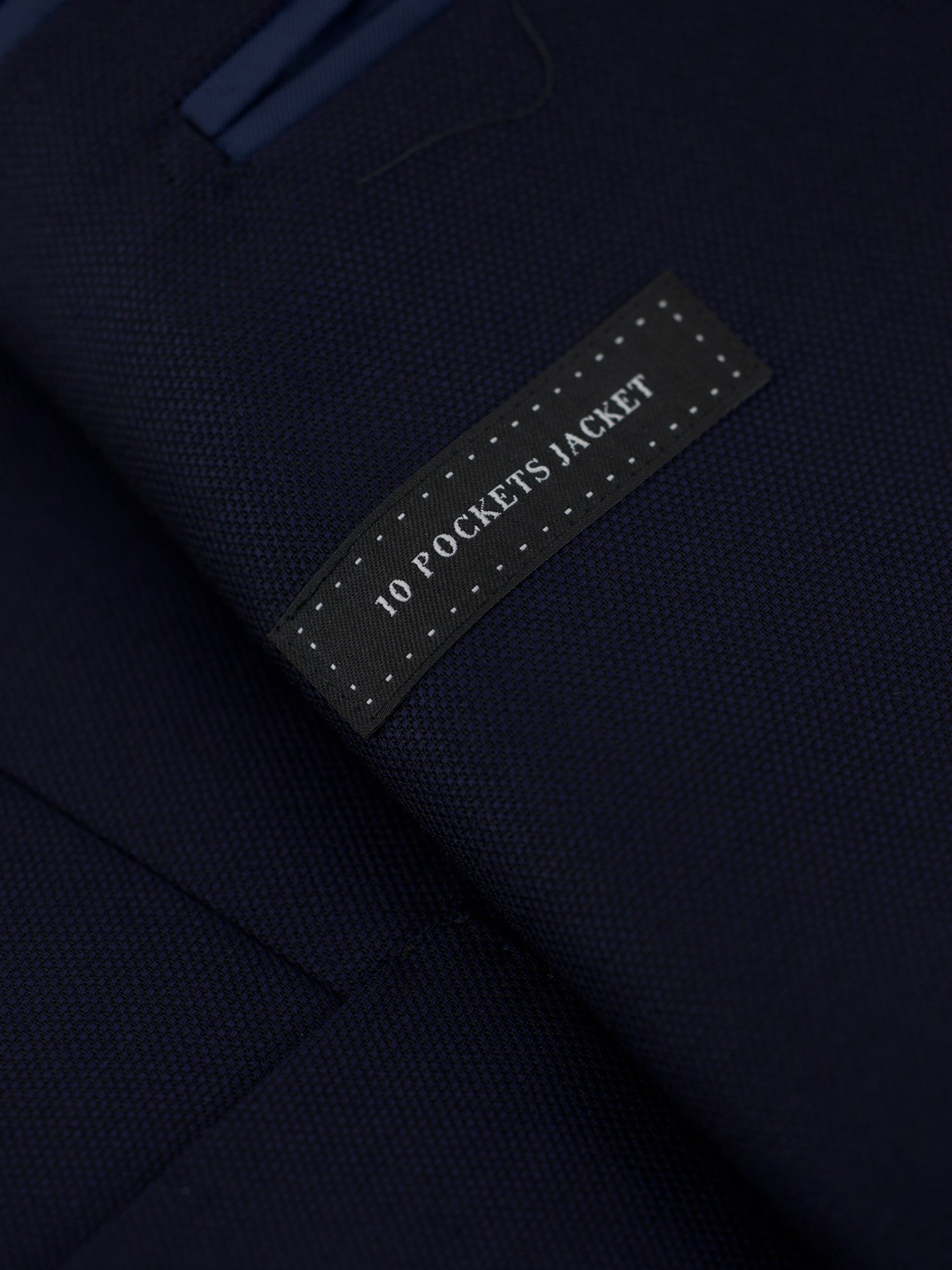 Ermenegildo Zegna Navy Wool "10 Pockets" Birdseye Jacket