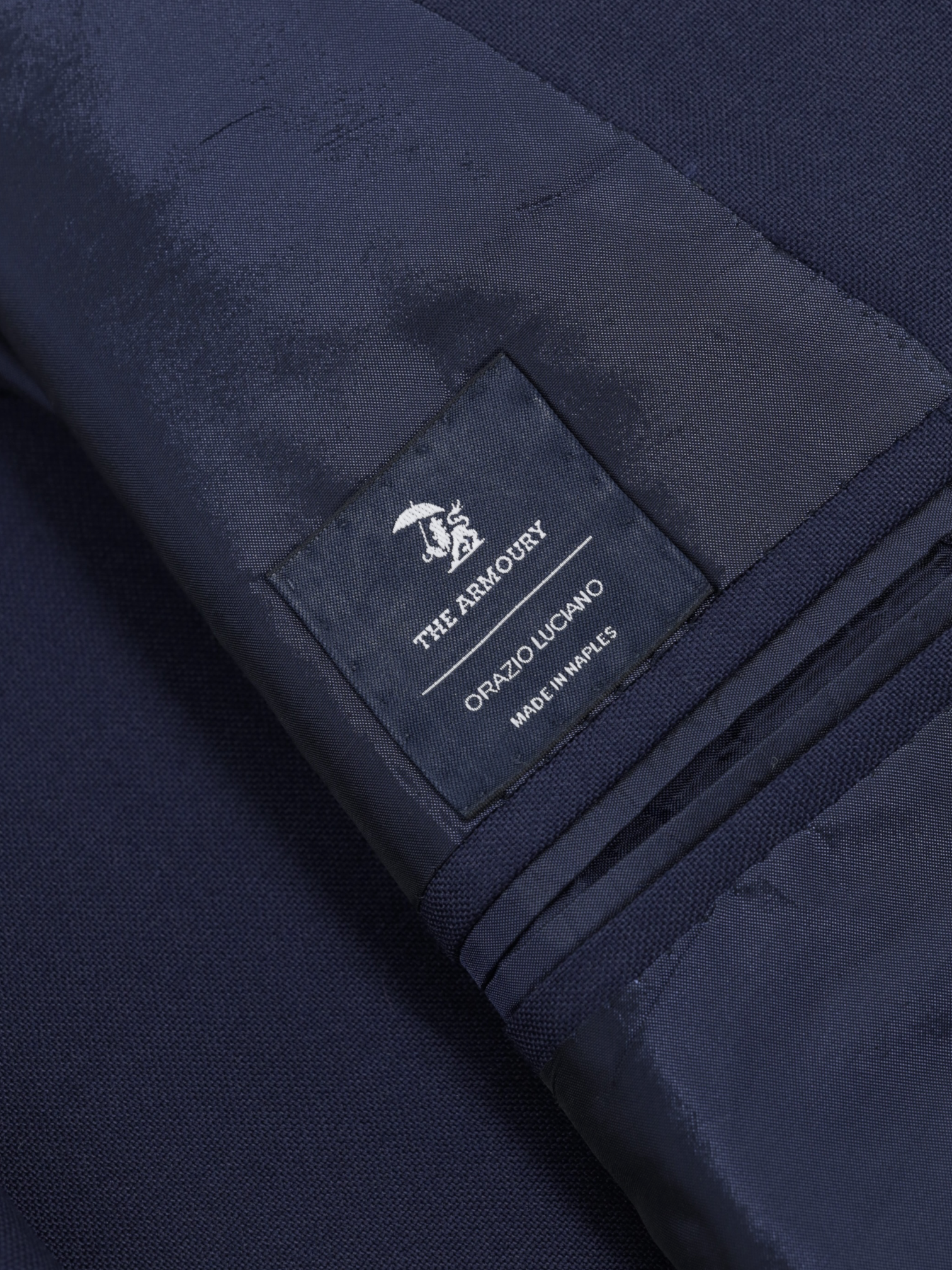 Orazio Luciano Navy Wool Timeless Plain-Weave Suit