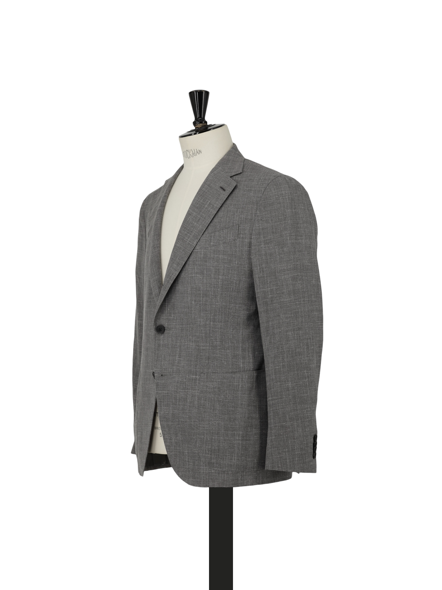 Caruso Taupe Wool, Silk & Linen "Summertime" Melange Aida Jacket