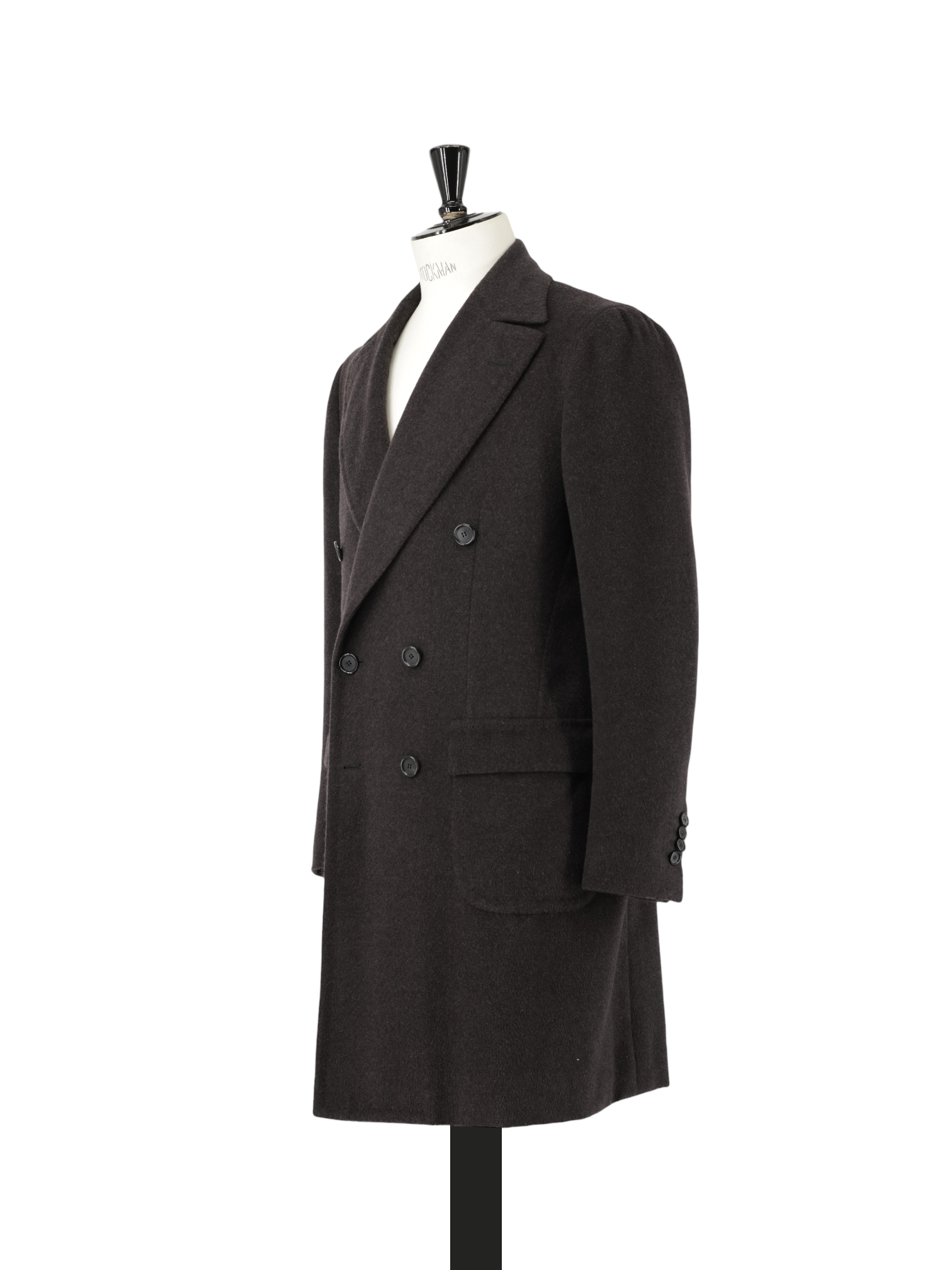 Cesare Attolini Deep Dark-Brown Pure Cashmere Sartorial Polo Coat