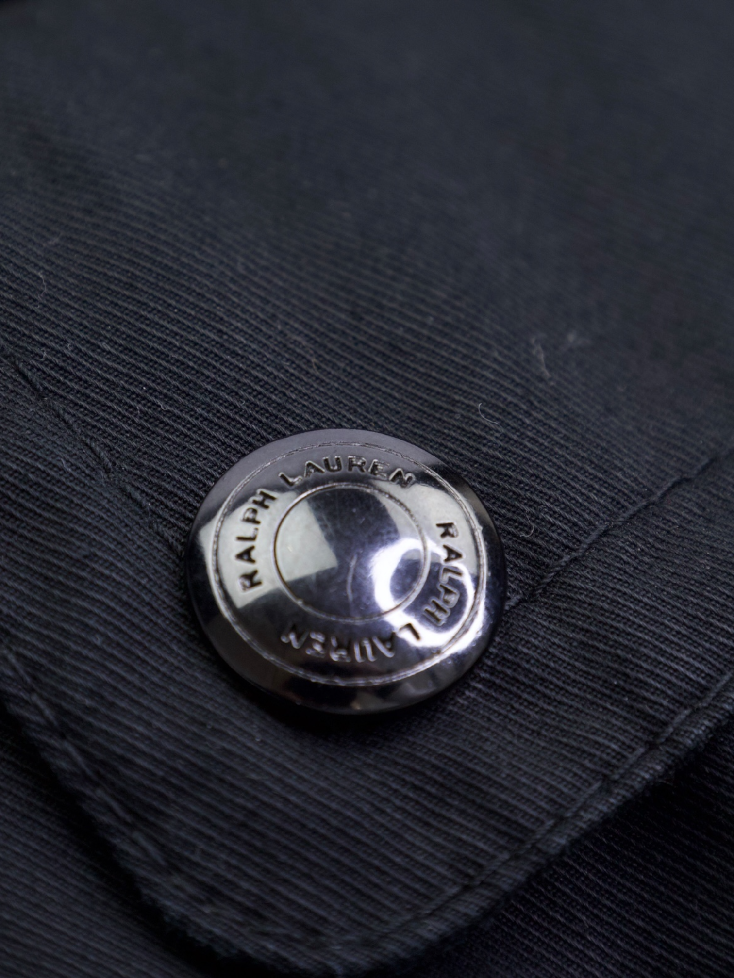 Ralph Lauren Purple Label Black Cotton Field Jacket