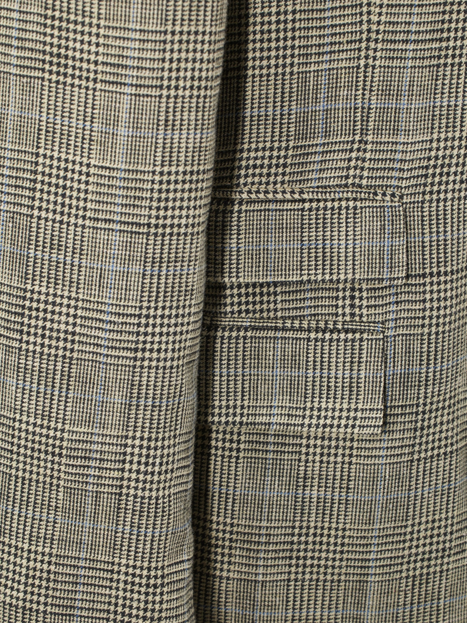 Ralph Lauren Purple Label Light Brown Silk & Linen Glenplaid Suit