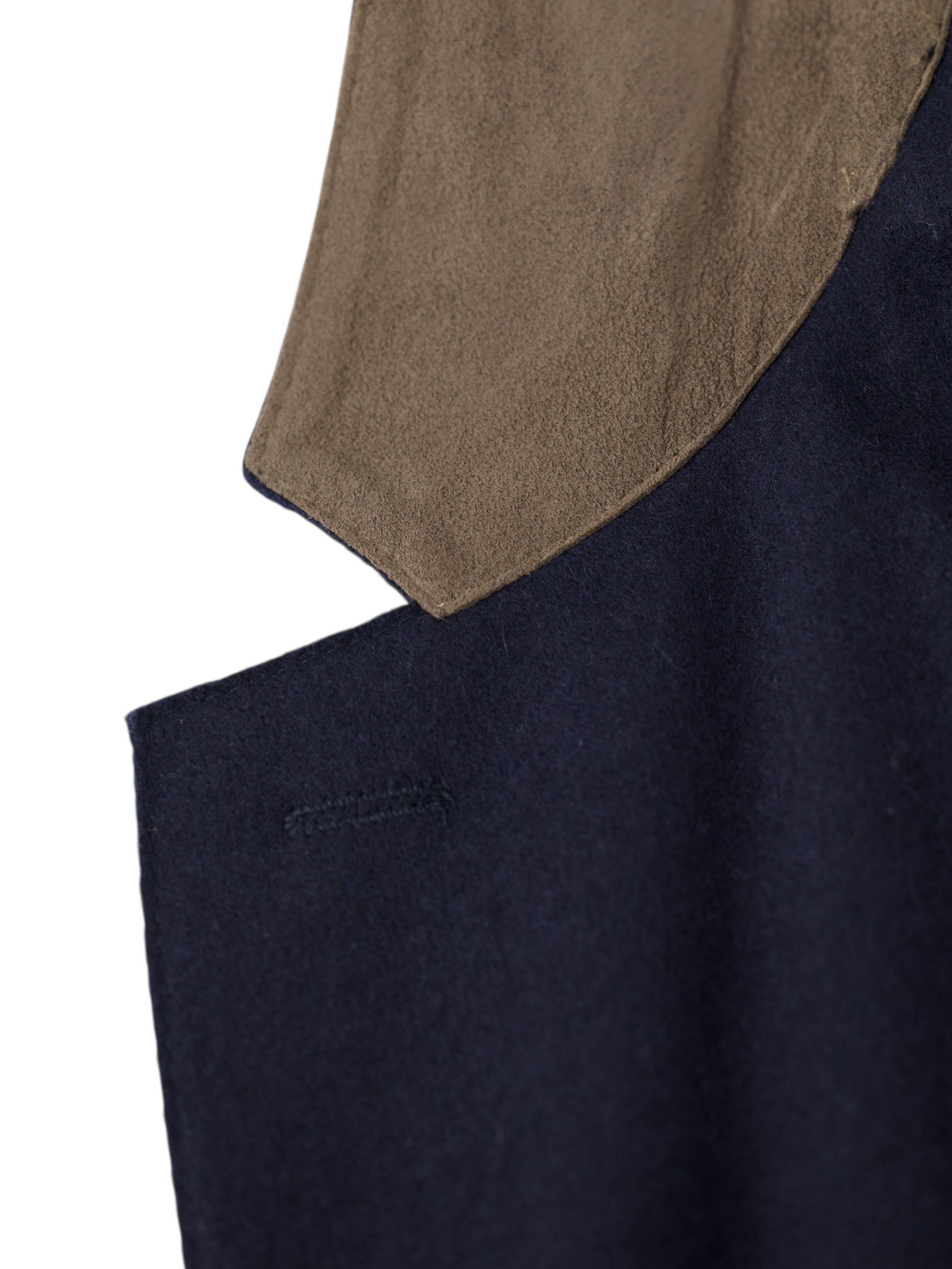 Eleventy Navy Wool & Stretch Flannel Unconstructed Blazer