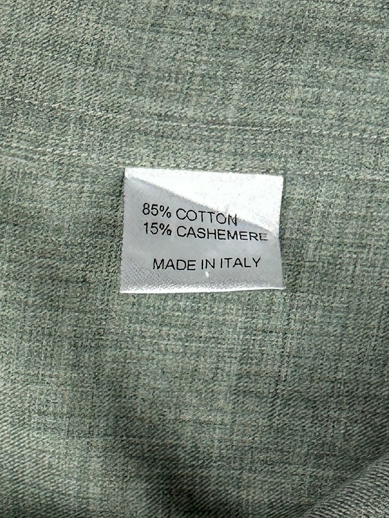 Fray Sage Green Cotton Shirt