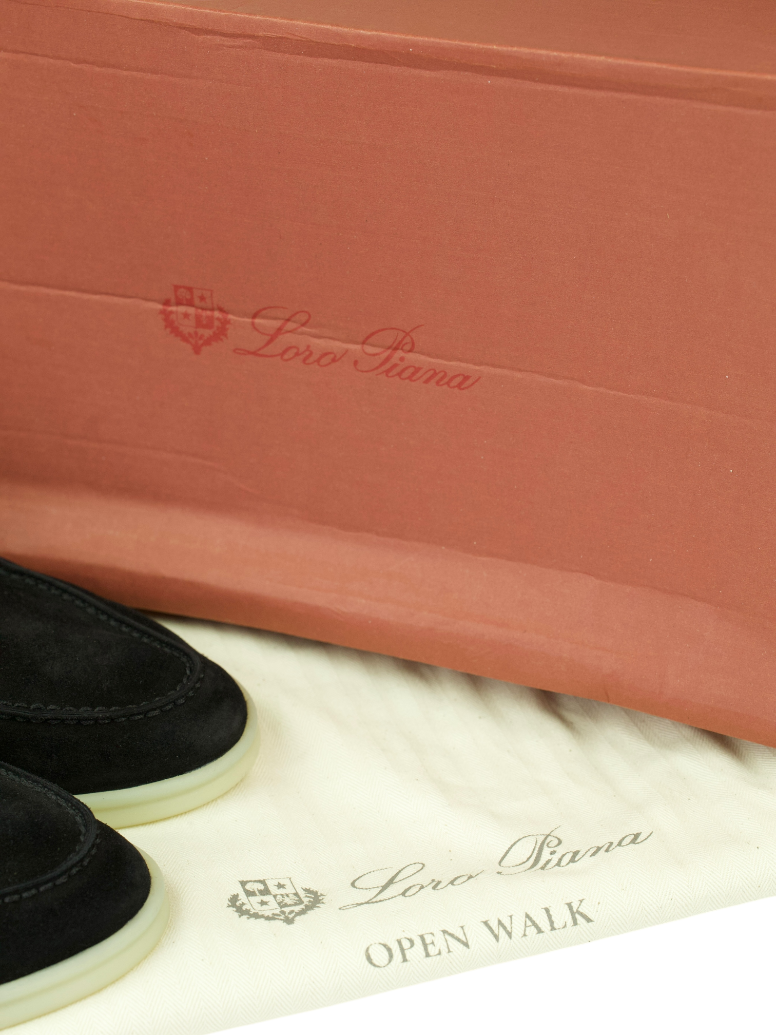 Loro Piana Black Suede Open Walk Ankle Boots