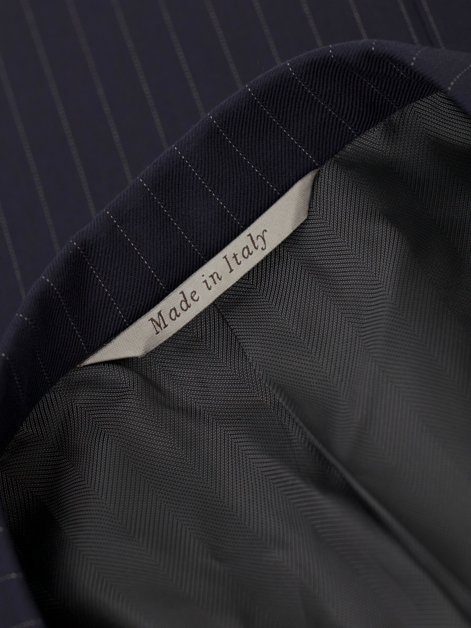 Canali Navy Super 160's Pinstripe Banker Suit