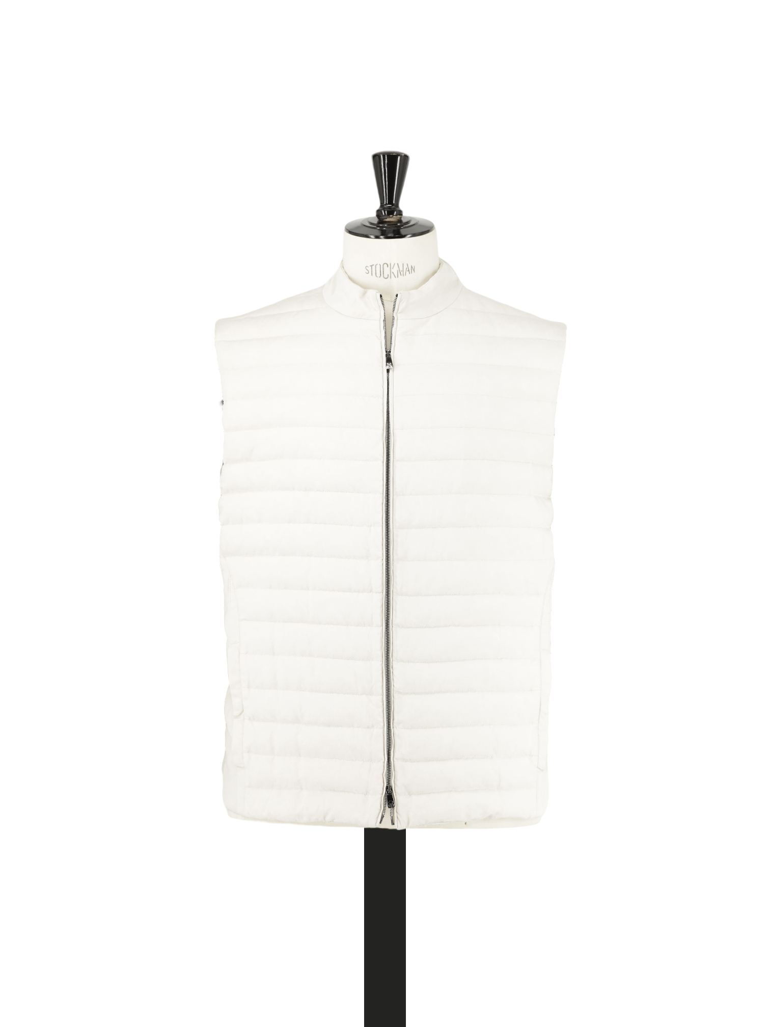 Corneliani Beige Linen & Silk "Vera Piuma" Padded Vest