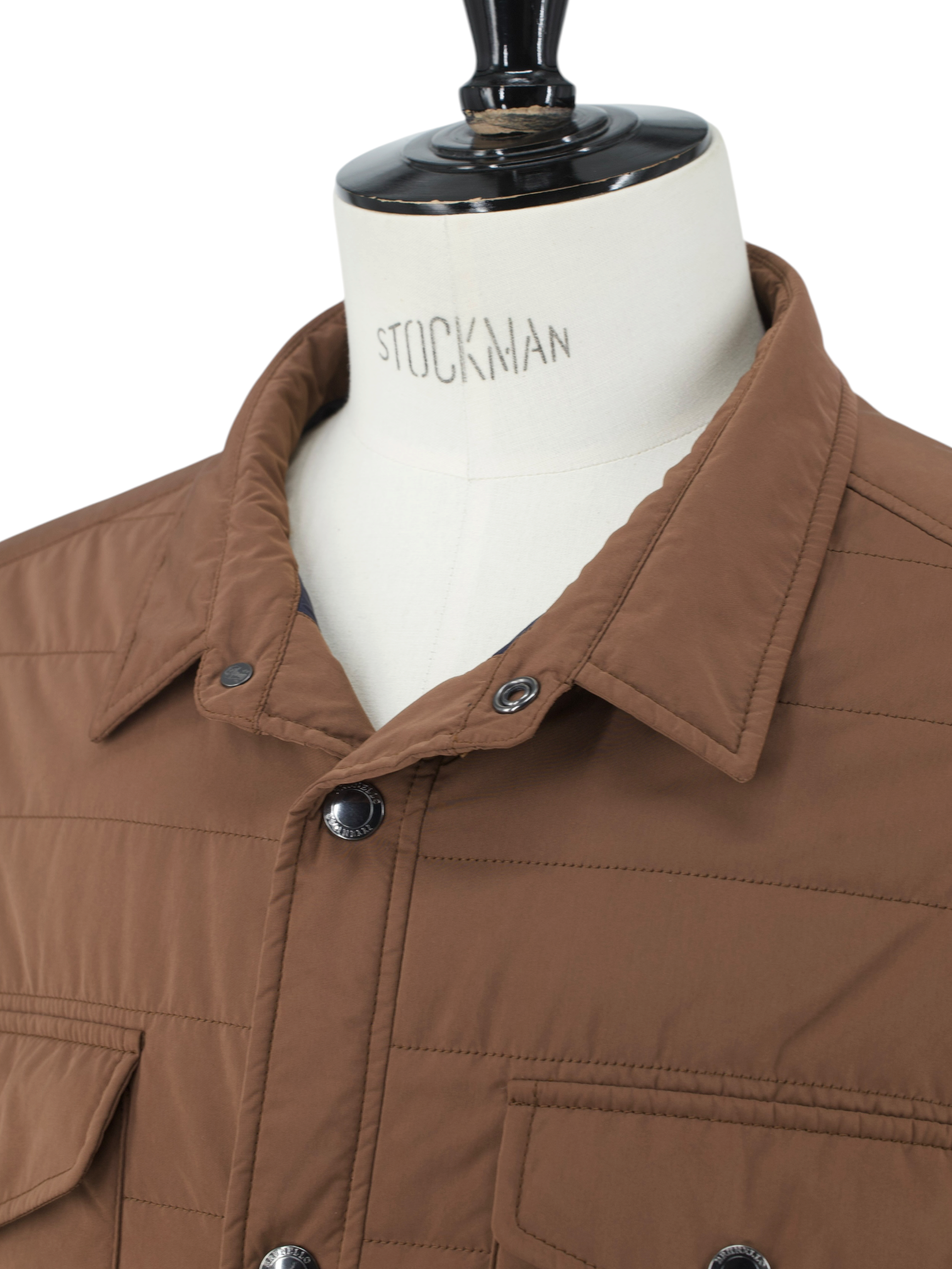 Brunello Cucinelli Brown Lightly-Padded Softshell Fieldjacket
