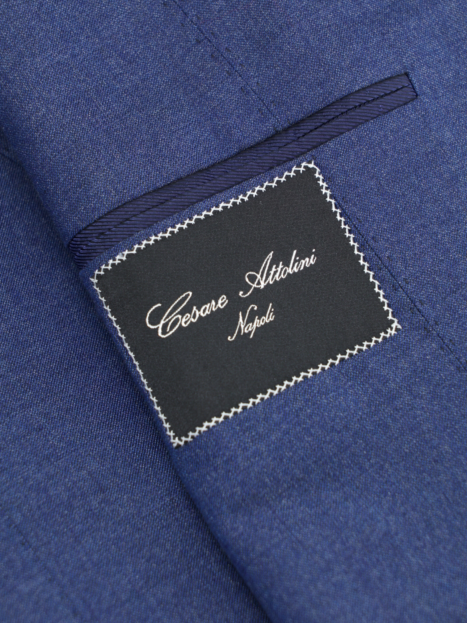 Cesare Attolini Blue Super 170's Wool & Silk Shiny-Twill Jacket