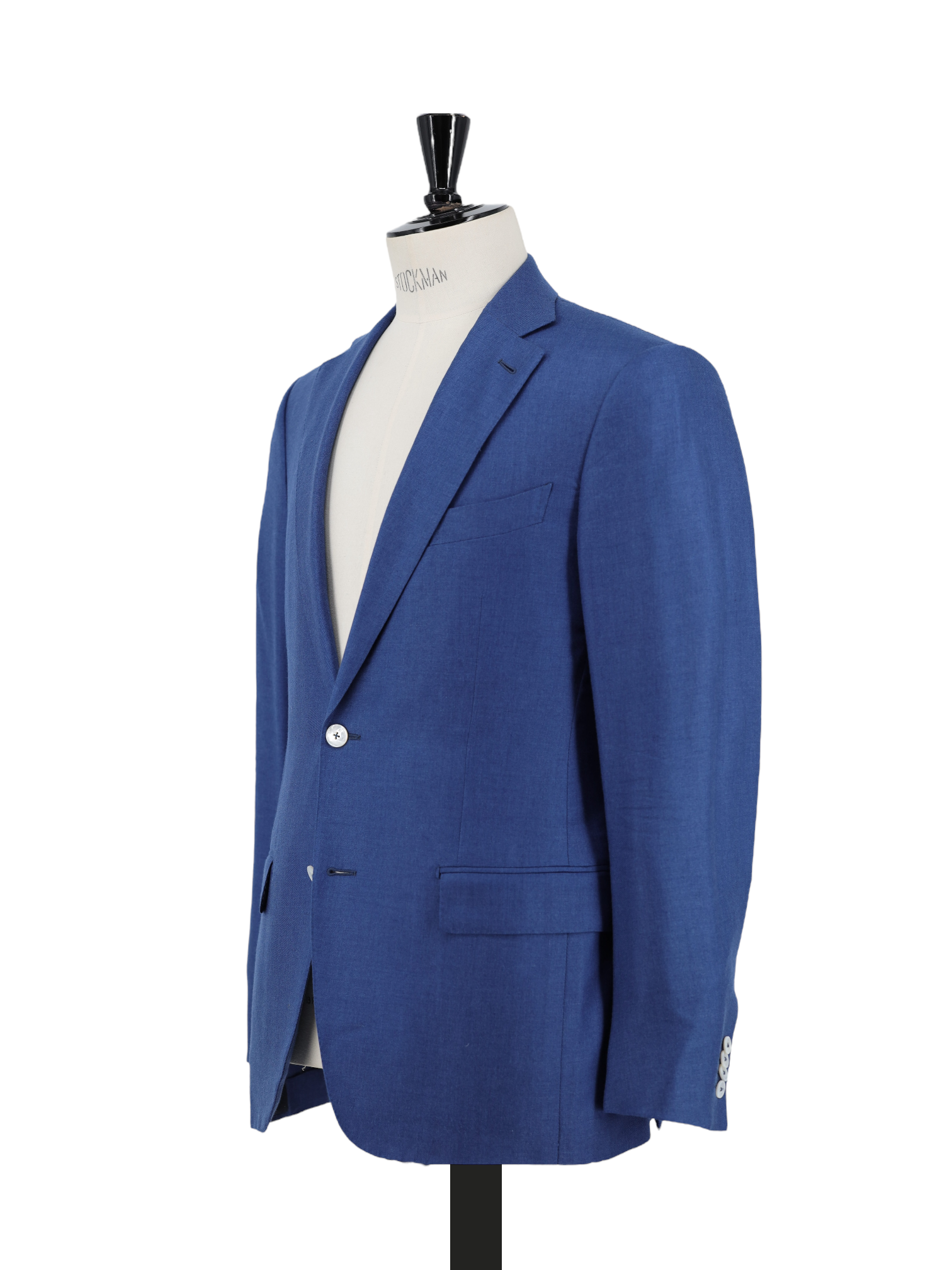 Ermenegildo Olympic Blue Cashmere & Silk Twill Easy Jacket
